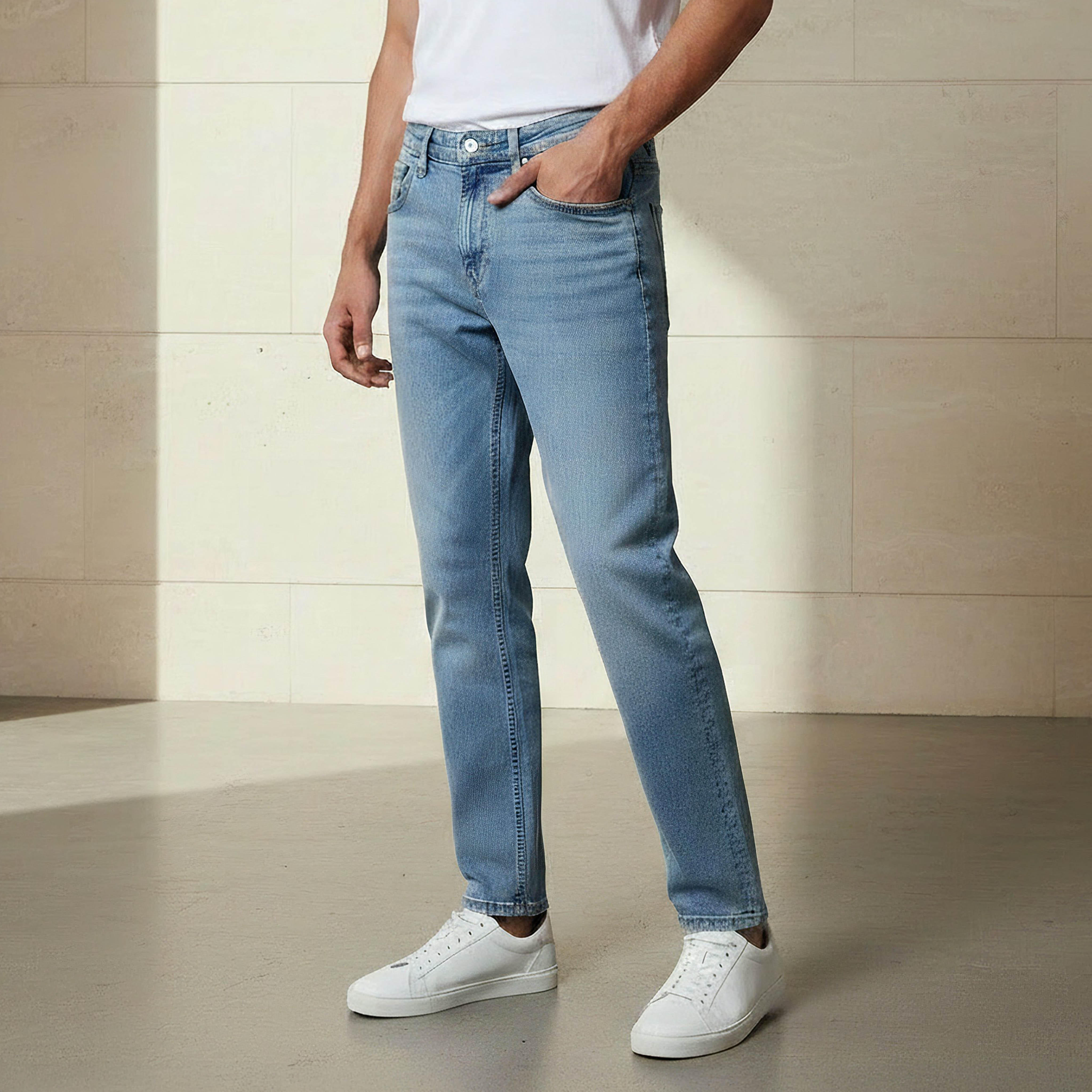 بنطلون جينز رجالي بقصة ضيقة وخصر متوسط الارتفاع-men-clothing-bottoms-jeans-image-1