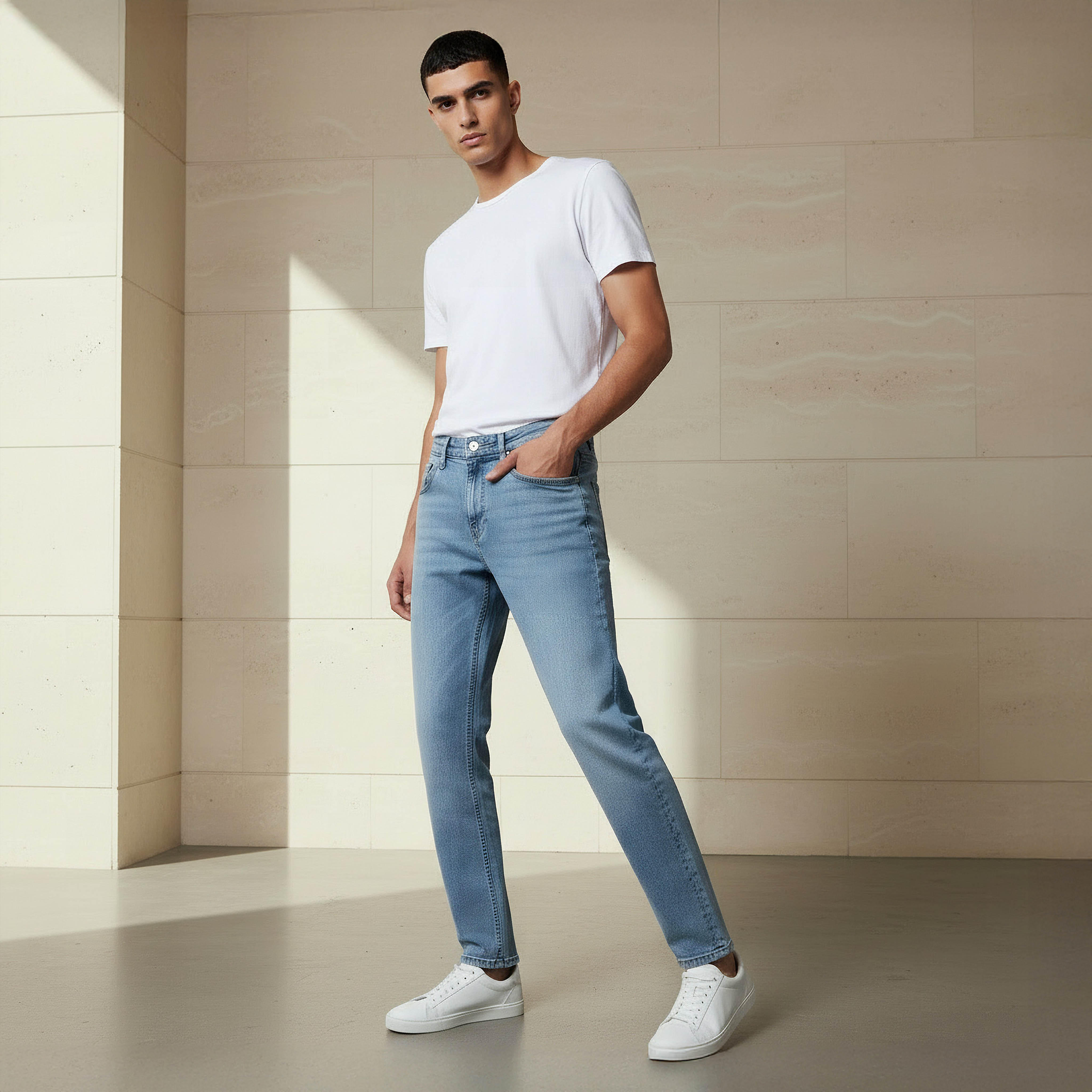 بنطلون جينز رجالي بقصة ضيقة وخصر متوسط الارتفاع-men-clothing-bottoms-jeans-image-2
