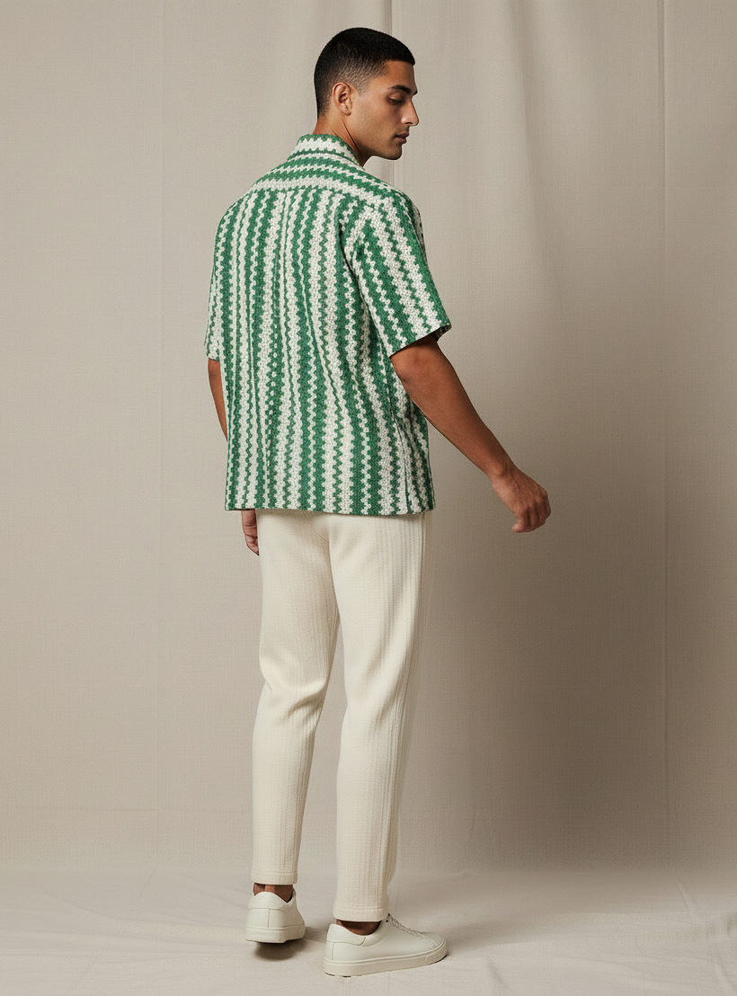 Men Camp Collar Striped Short Sleeves Resort Shirt-men-clothing-shirts-image-3