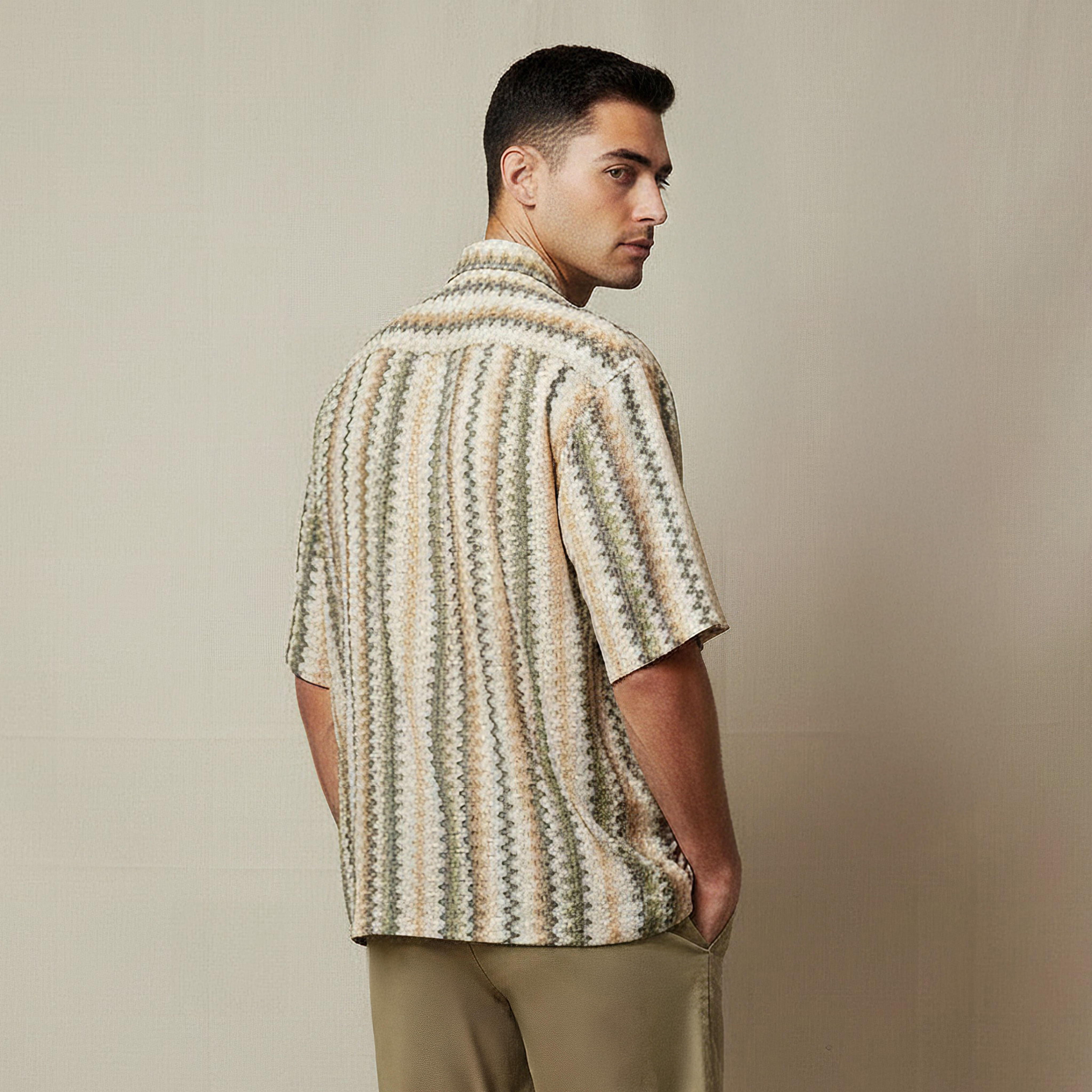Men Camp Collar Striped Short Sleeves Resort Shirt-men-clothing-shirts-image-3