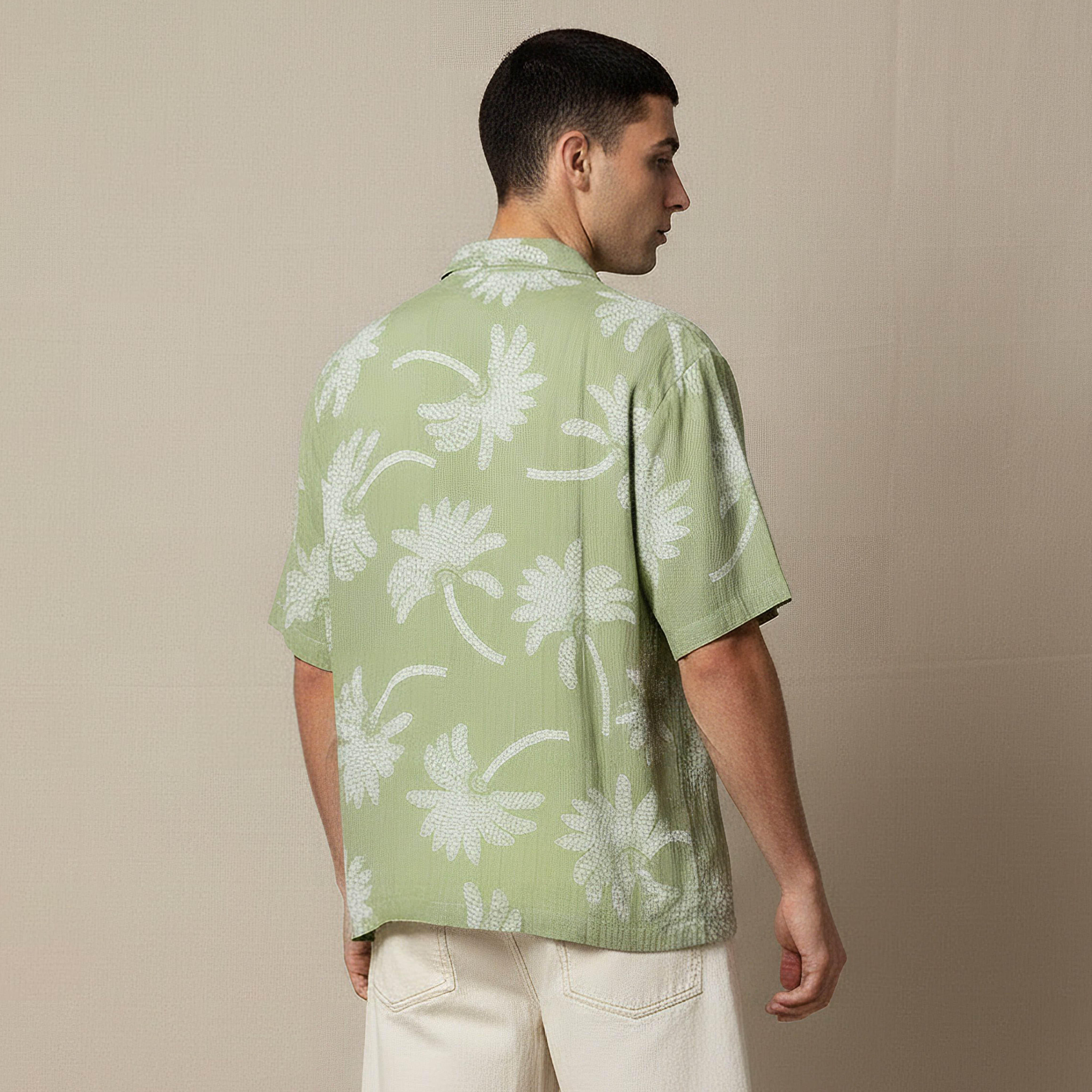 قميص بياقة كامب وطبعات نخيل وأكمام قصيرة للرجال-men-clothing-shirts-image-3
