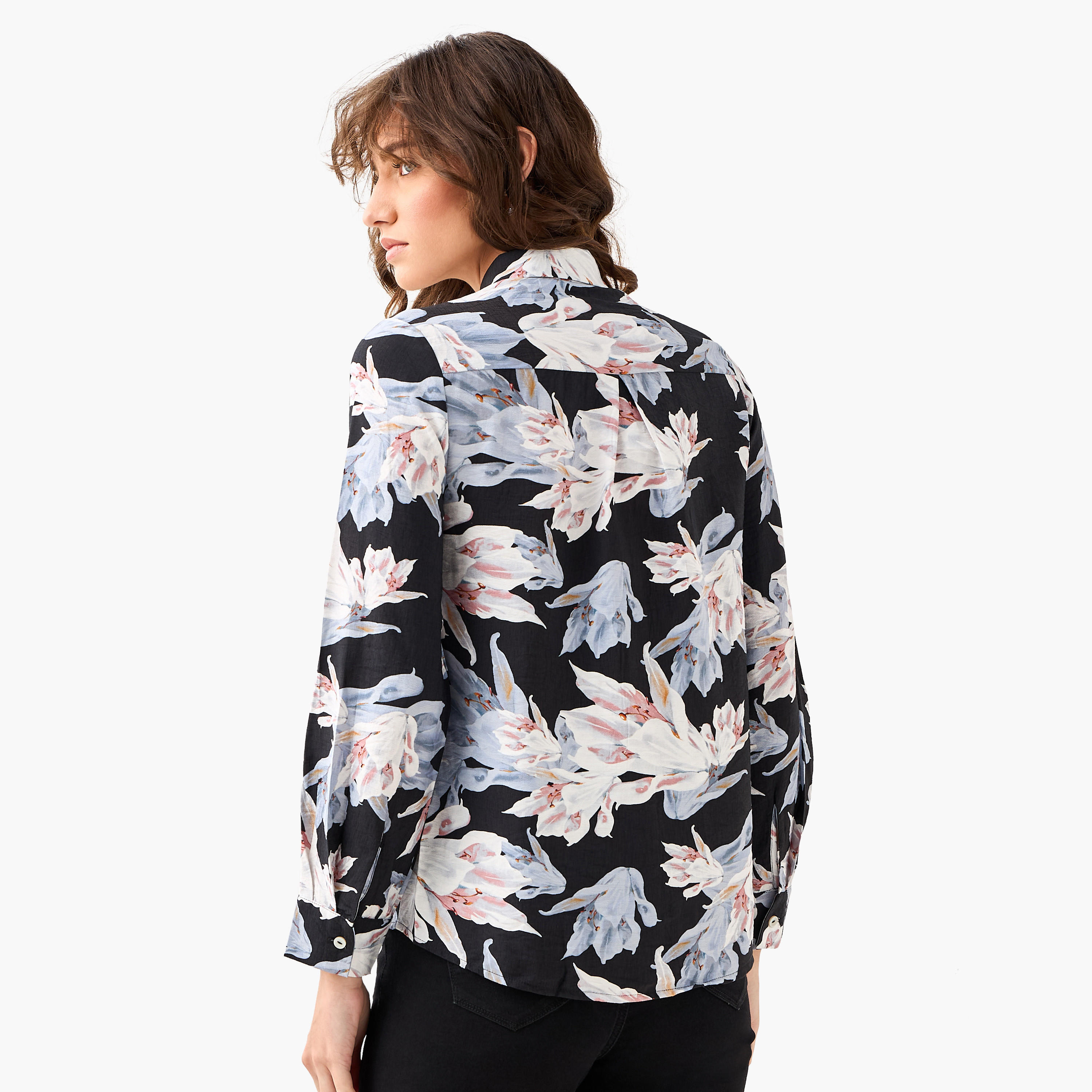 Viscose Shirt with Floral Print-women-clothing-shirtsandblouses-shirts-image-5