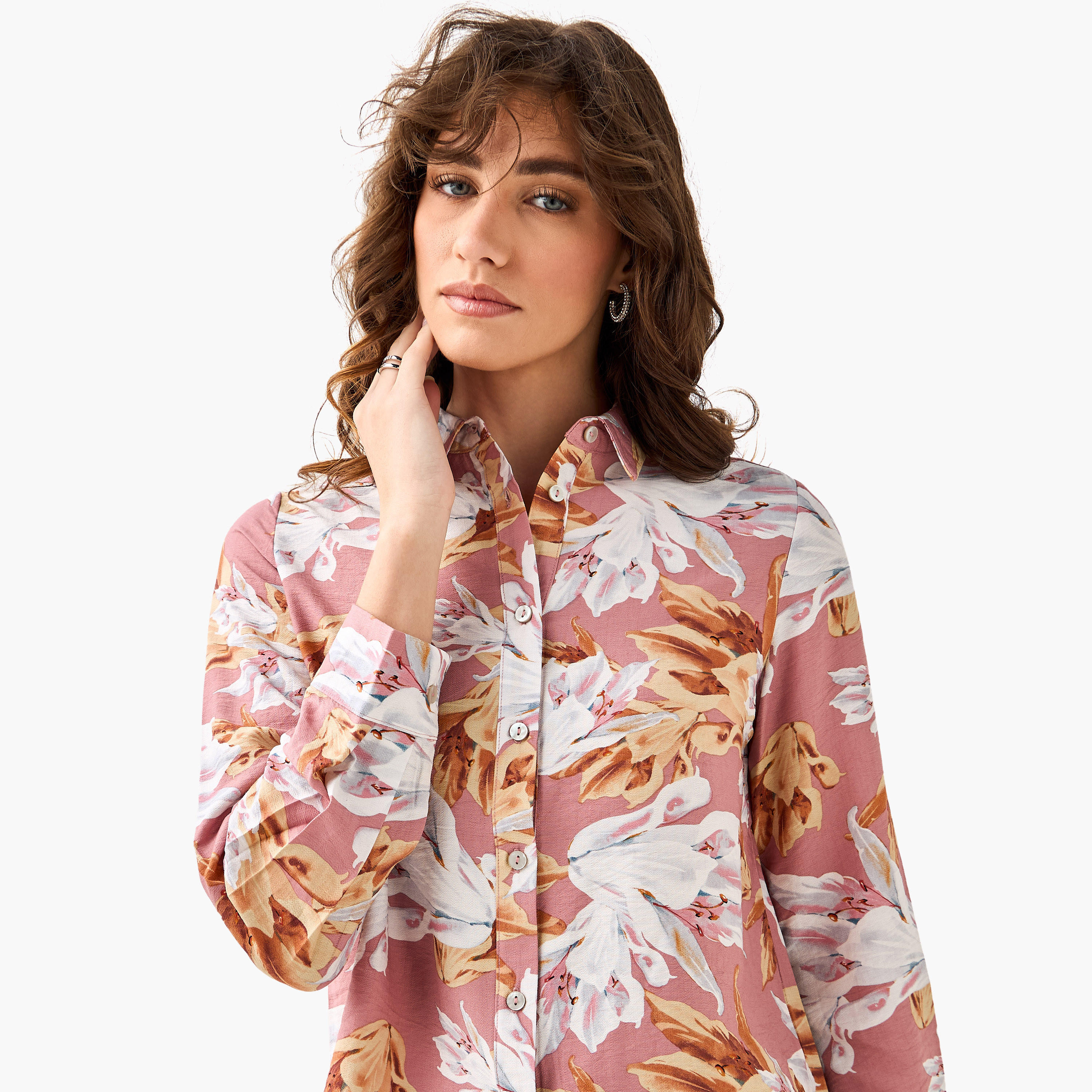 قميص فيسكوز بطبعات زهور-women-clothing-shirtsandblouses-shirts-image-7