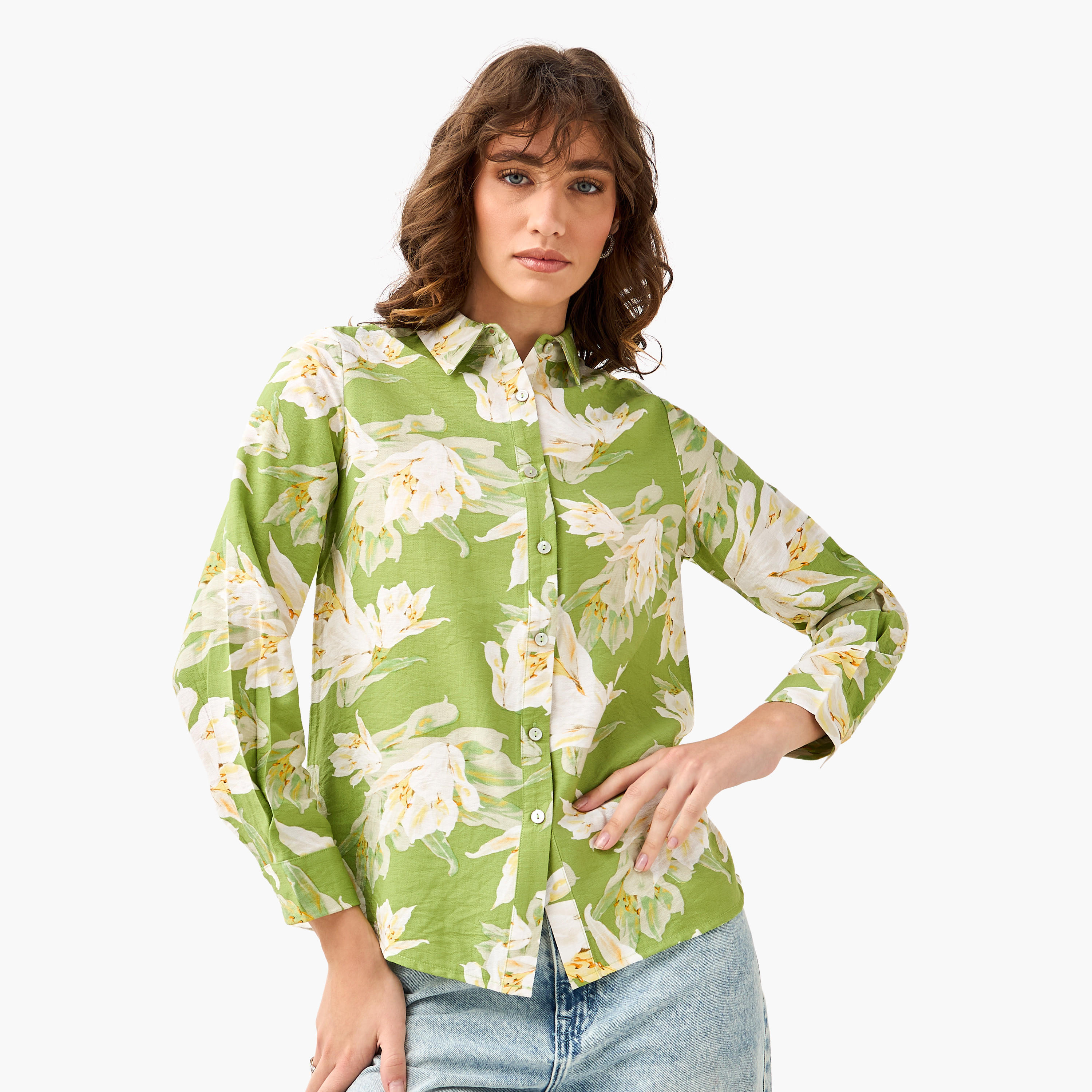 Viscose Shirt with Floral Print-women-clothing-shirtsandblouses-shirts-image-3