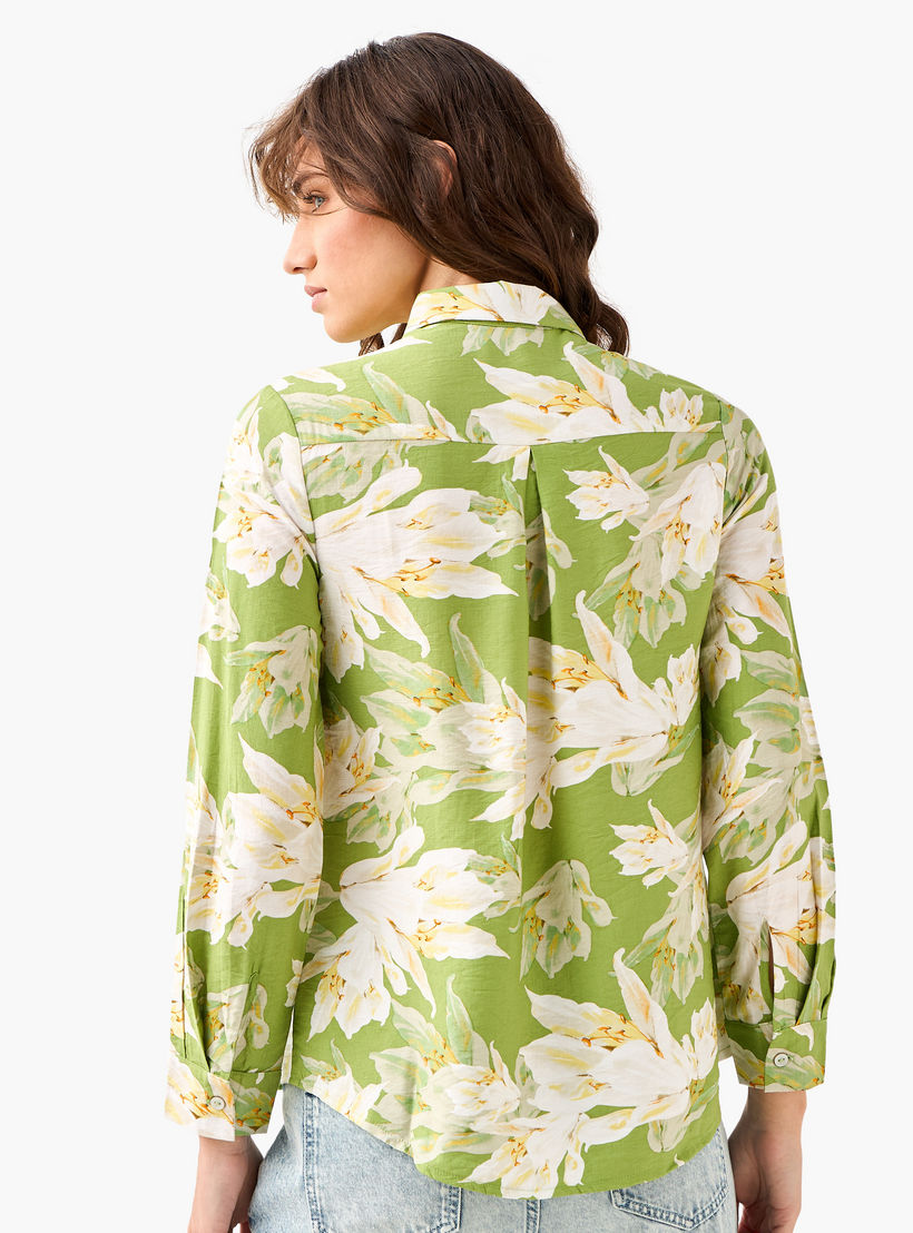 Viscose Shirt with Floral Print-women-clothing-shirtsandblouses-shirts-image-5