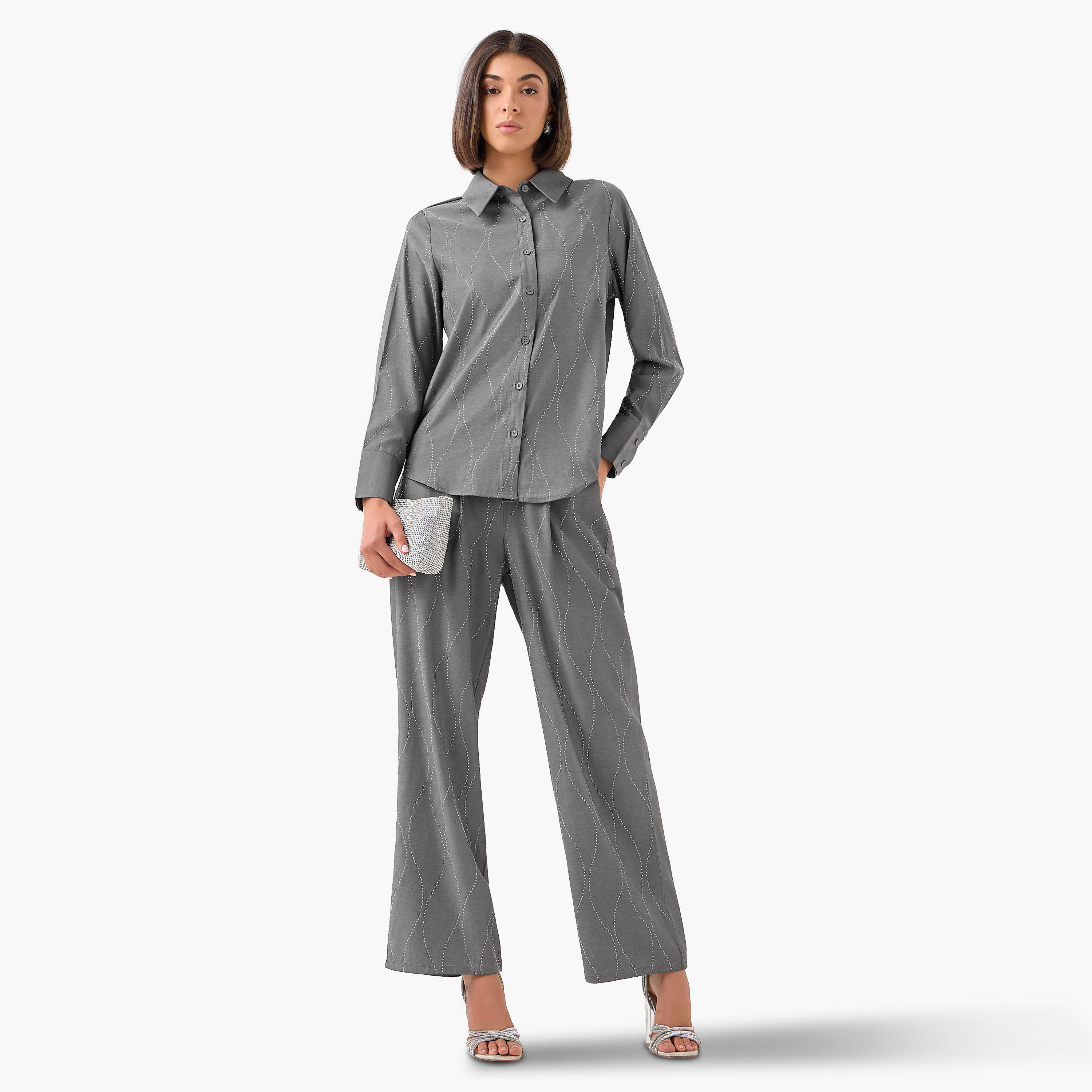 Shirt with Embellishment and Long Sleeves-women-clothing-shirtsandblouses-shirts-image-2