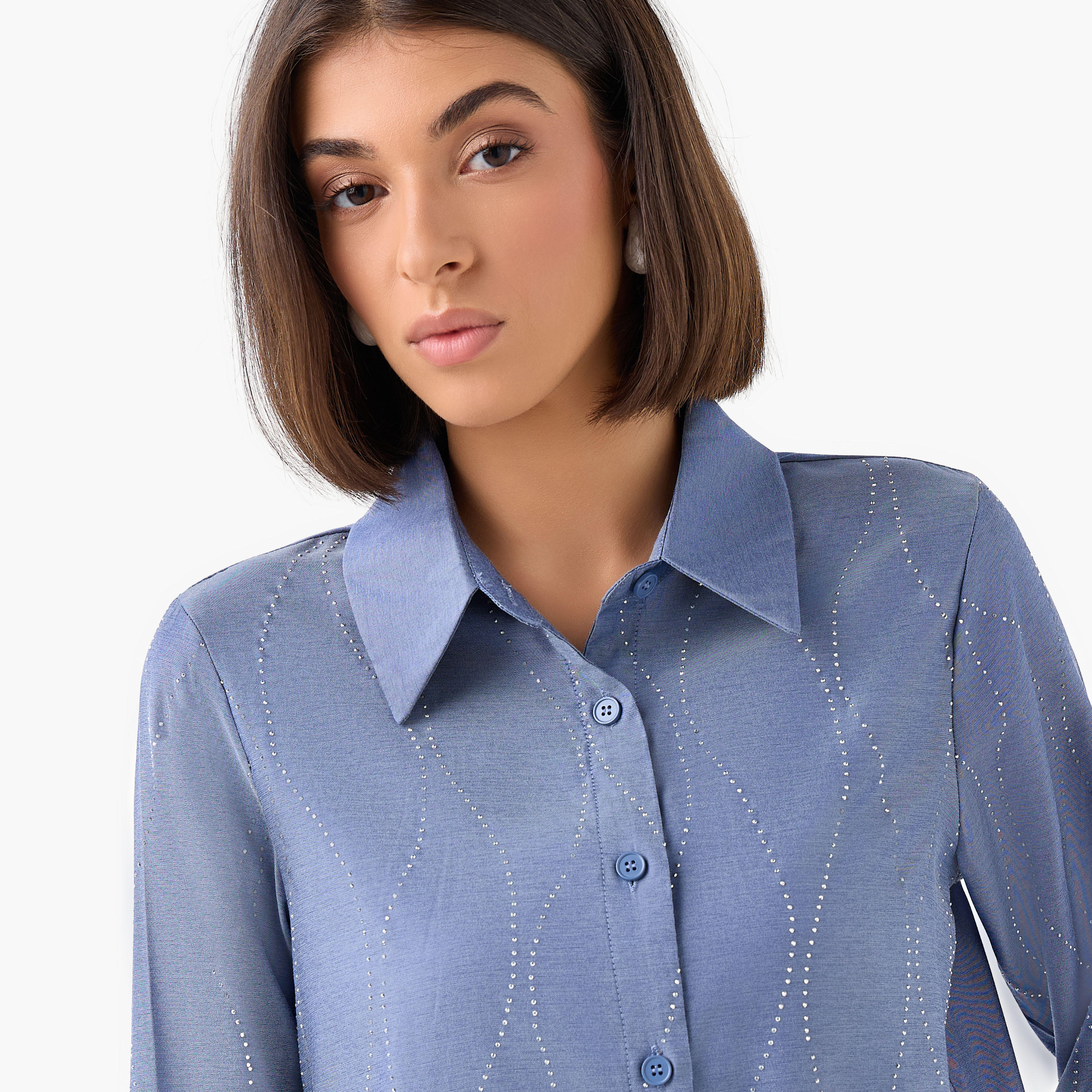 Shirt with Embellishment and Long Sleeves-women-clothing-shirtsandblouses-shirts-image-4
