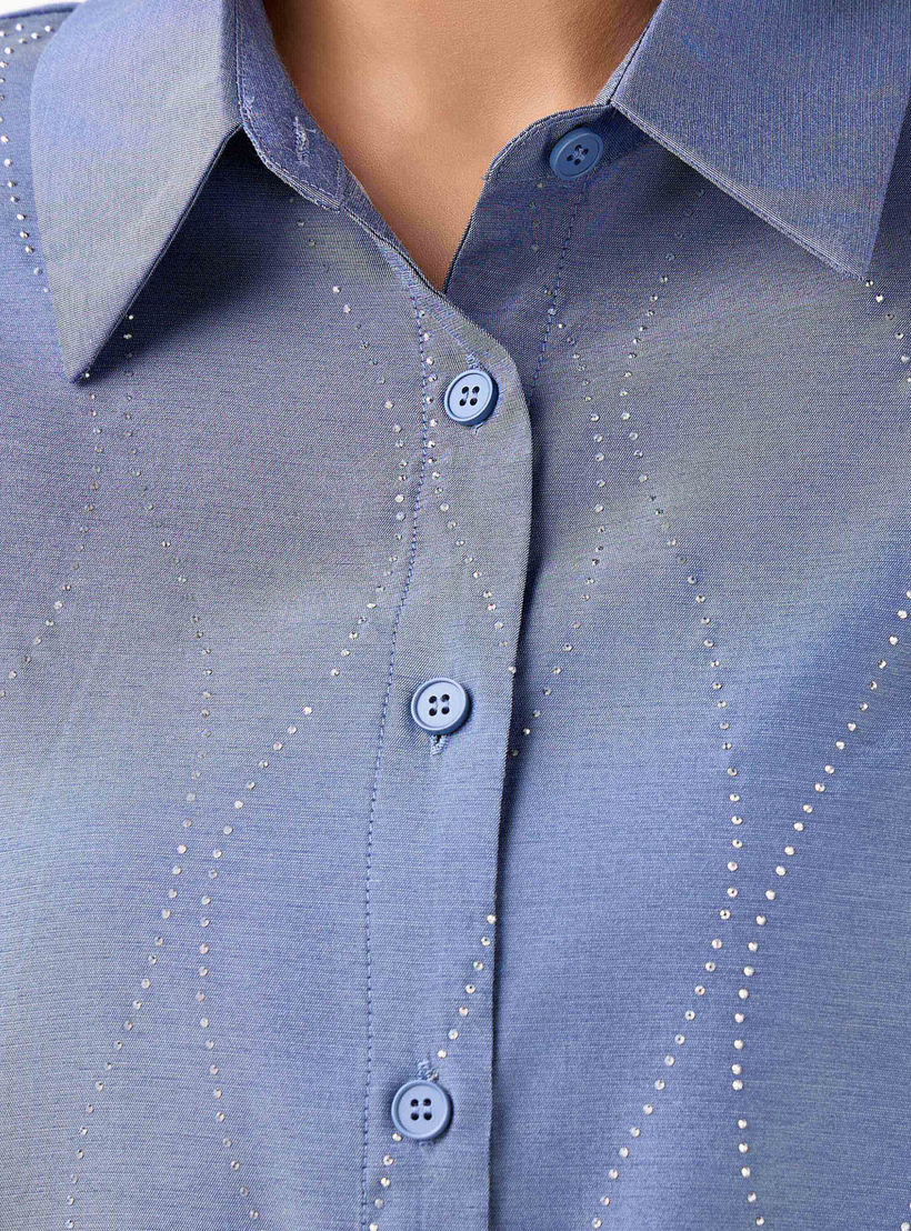 Shirt with Embellishment and Long Sleeves-women-clothing-shirtsandblouses-shirts-image-5