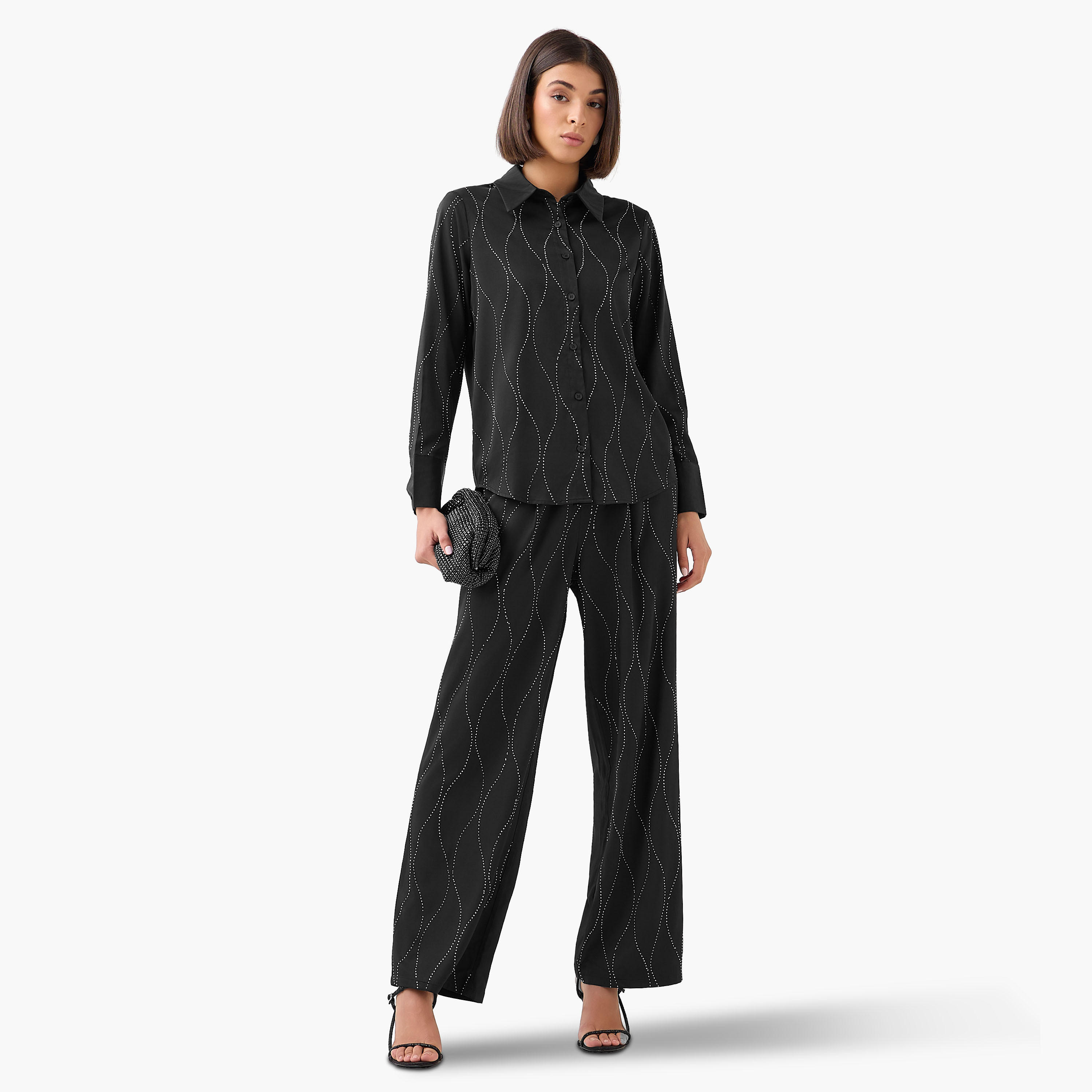 Shirt with Embellishment and Long Sleeves-women-clothing-shirtsandblouses-shirts-image-2