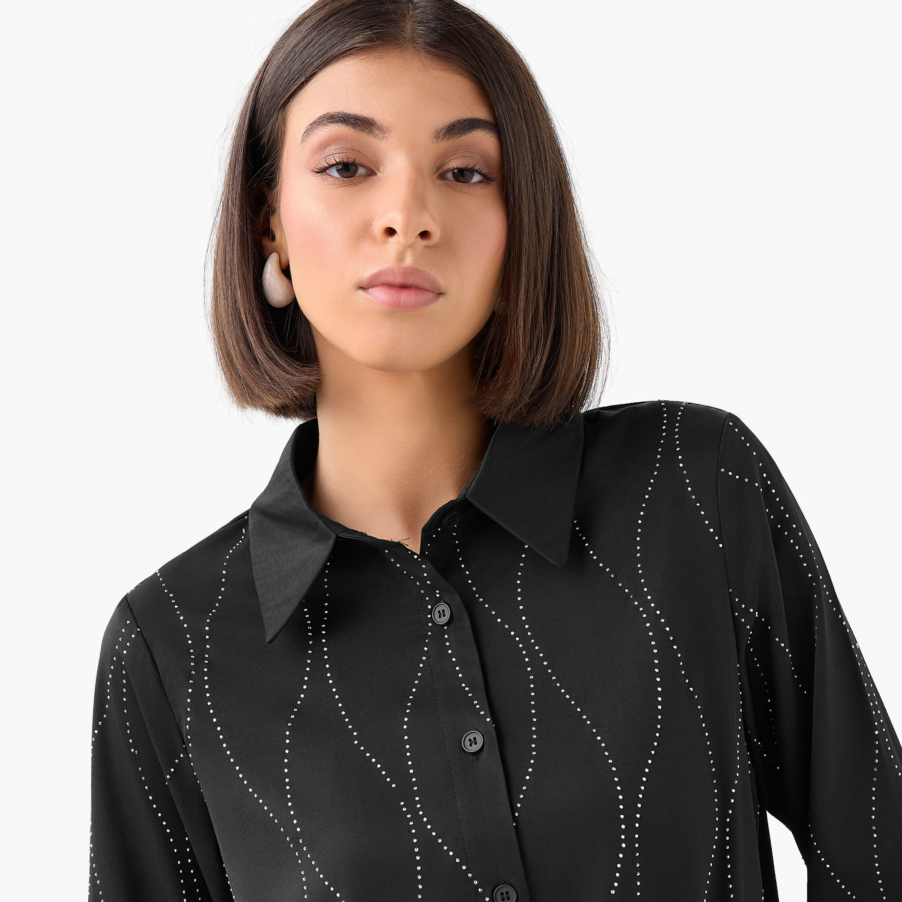 Shirt with Embellishment and Long Sleeves-women-clothing-shirtsandblouses-shirts-image-4