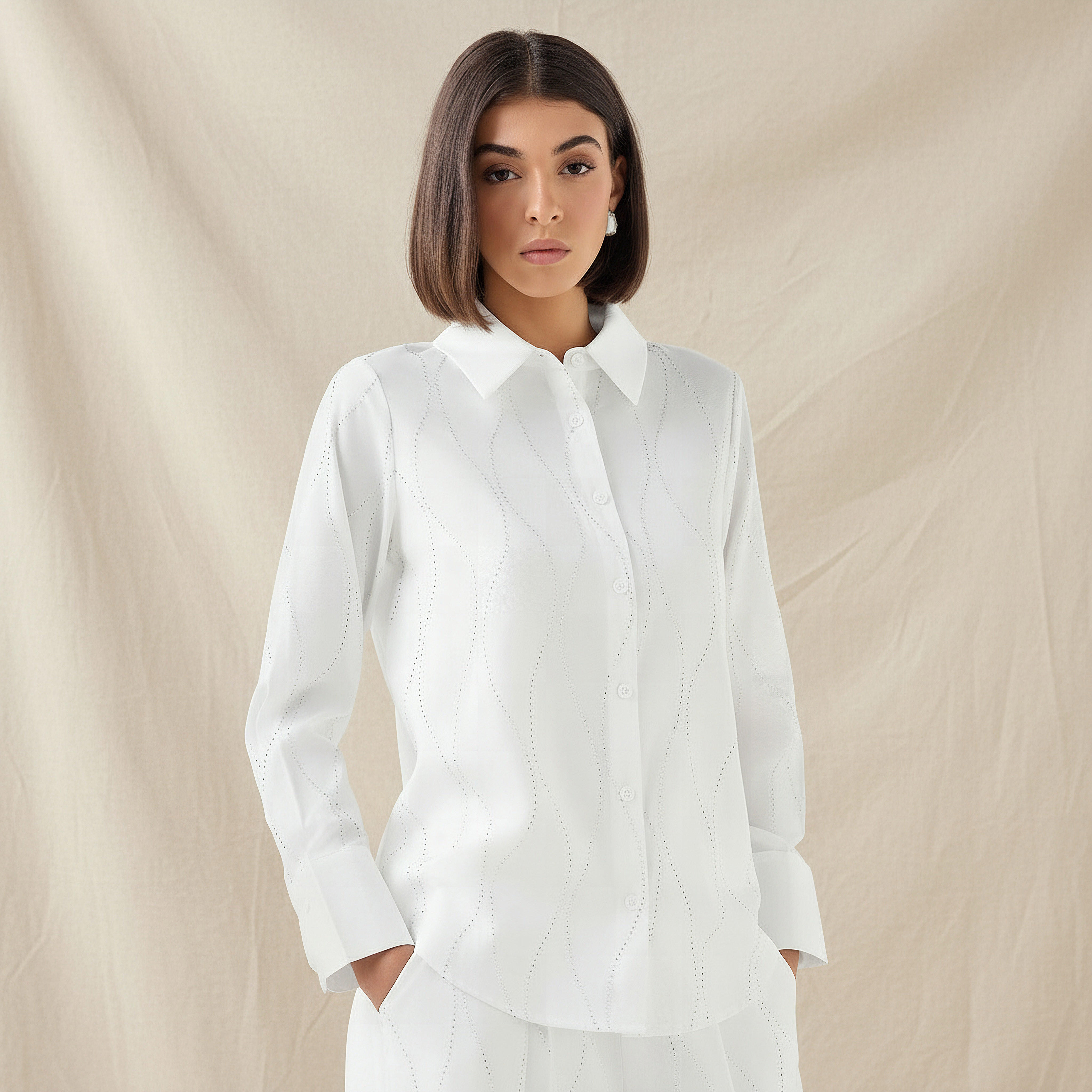 قميص مزين بأكمام طويلة-women-clothing-shirtsandblouses-shirts-image-1