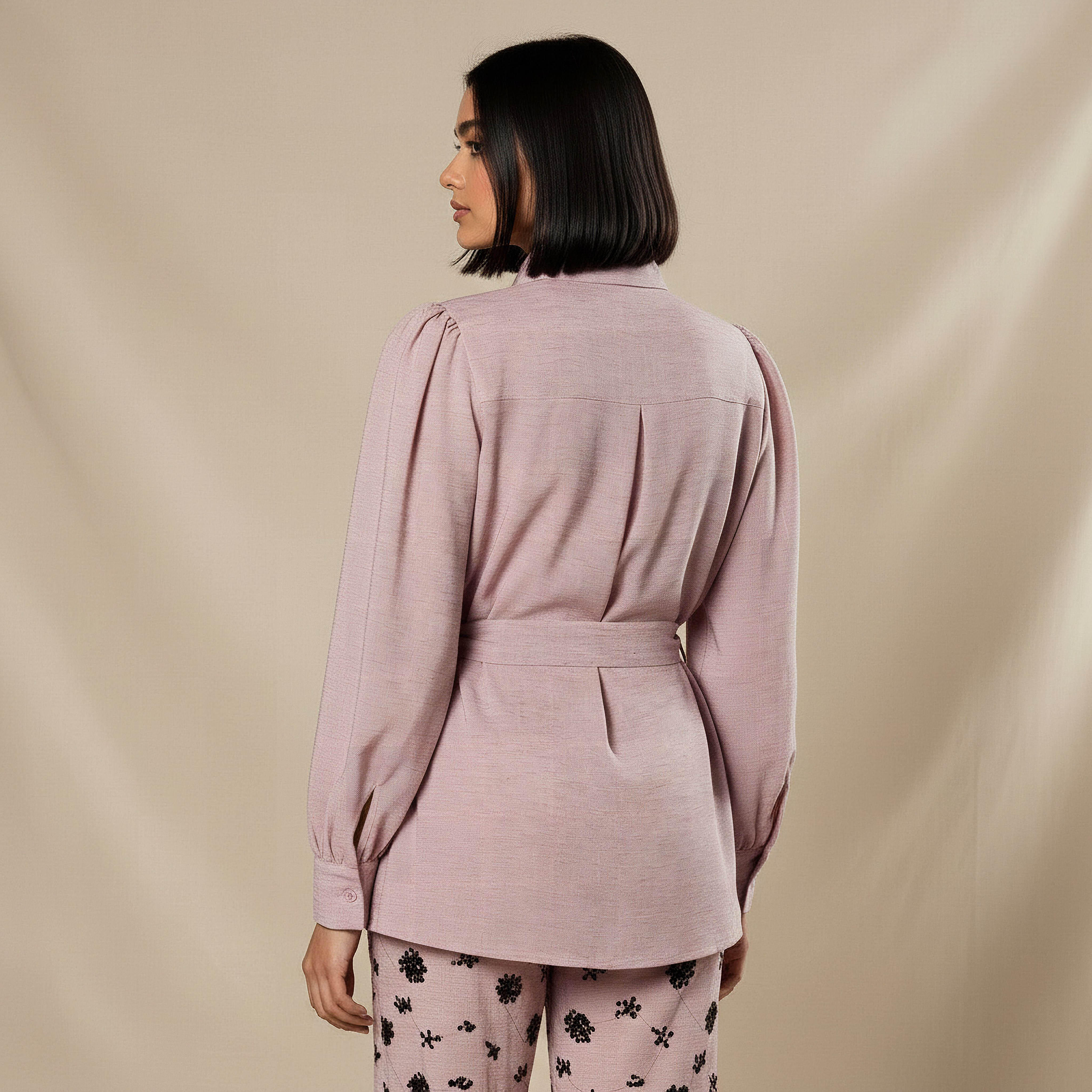 Belted Shirt with Sequins-women-clothing-shirtsandblouses-shirts-image-3