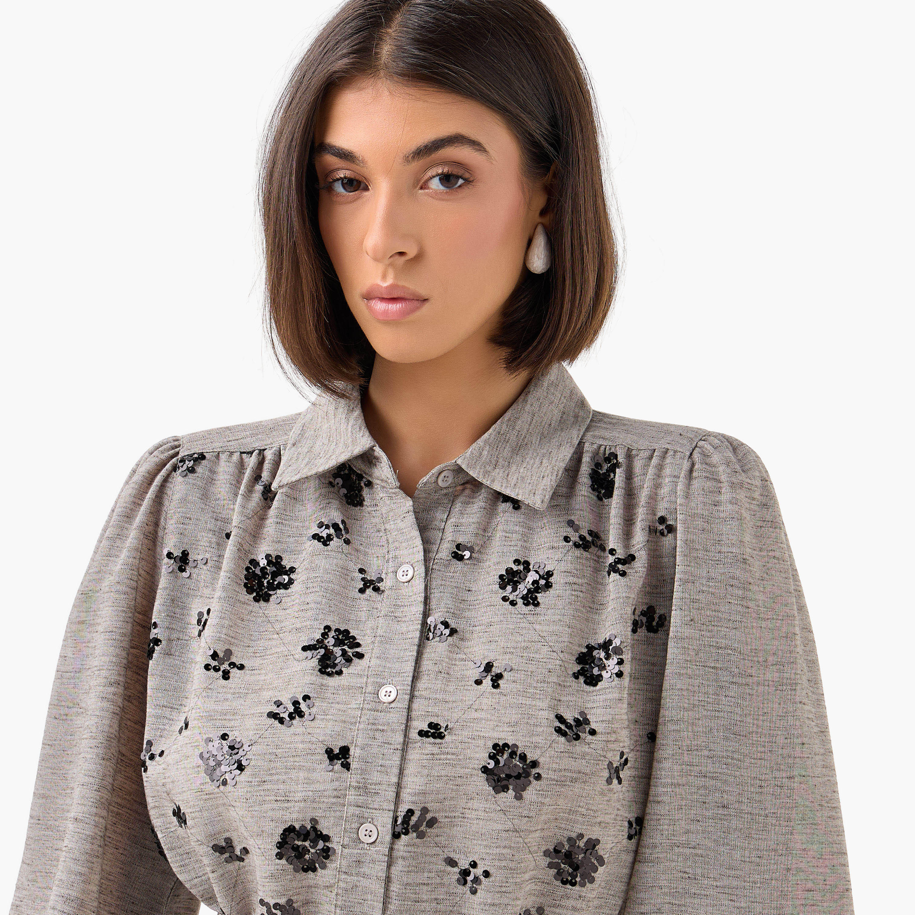 Belted Shirt with Sequins-women-clothing-shirtsandblouses-shirts-image-4