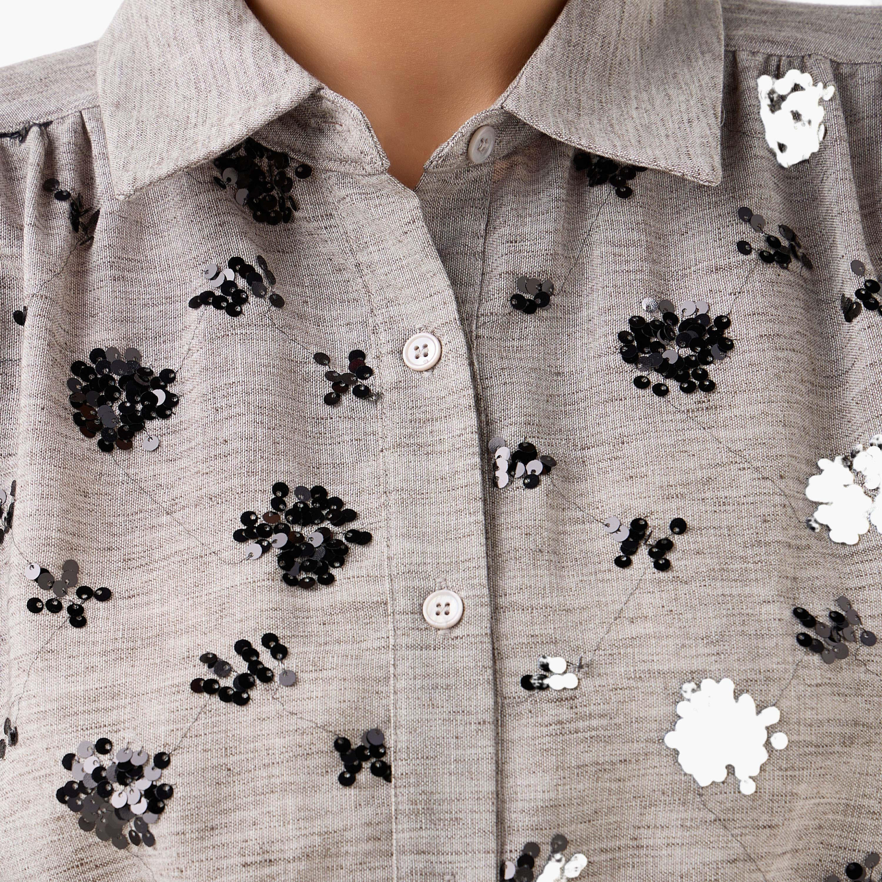 Belted Shirt with Sequins-women-clothing-shirtsandblouses-shirts-image-5