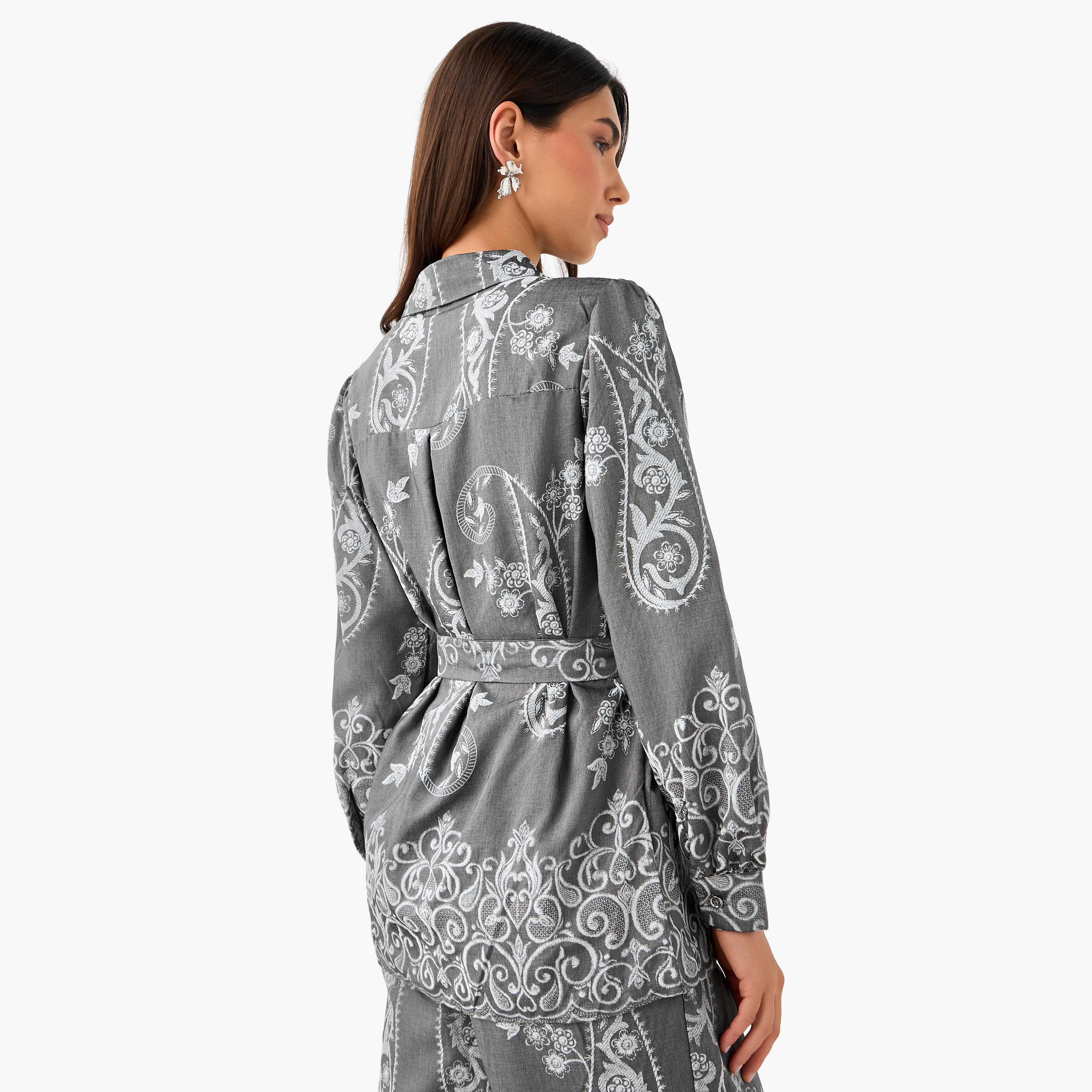 Belted Top with Floral Print-women-clothing-shirtsandblouses-shirts-image-3