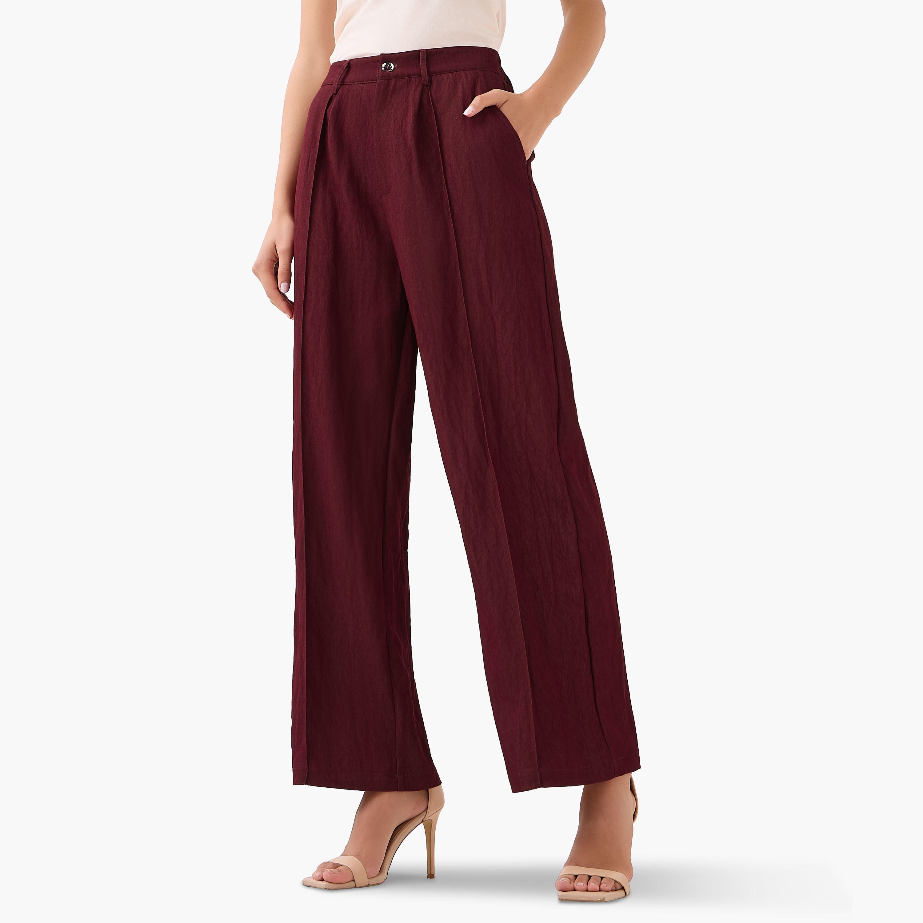 Wide-Leg Pleated Trousers-women-clothing-coordsets-image-2