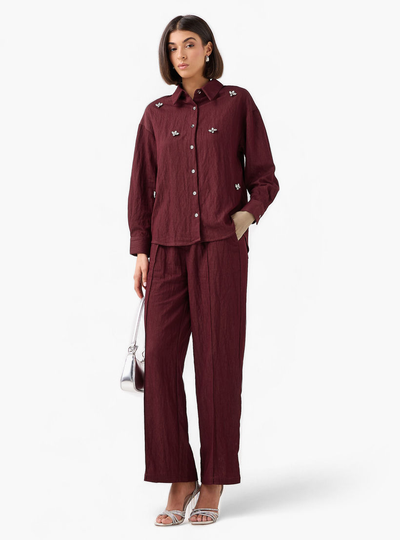 Embellished Shirt with Long Sleeves-women-clothing-shirtsandblouses-shirts-image-2