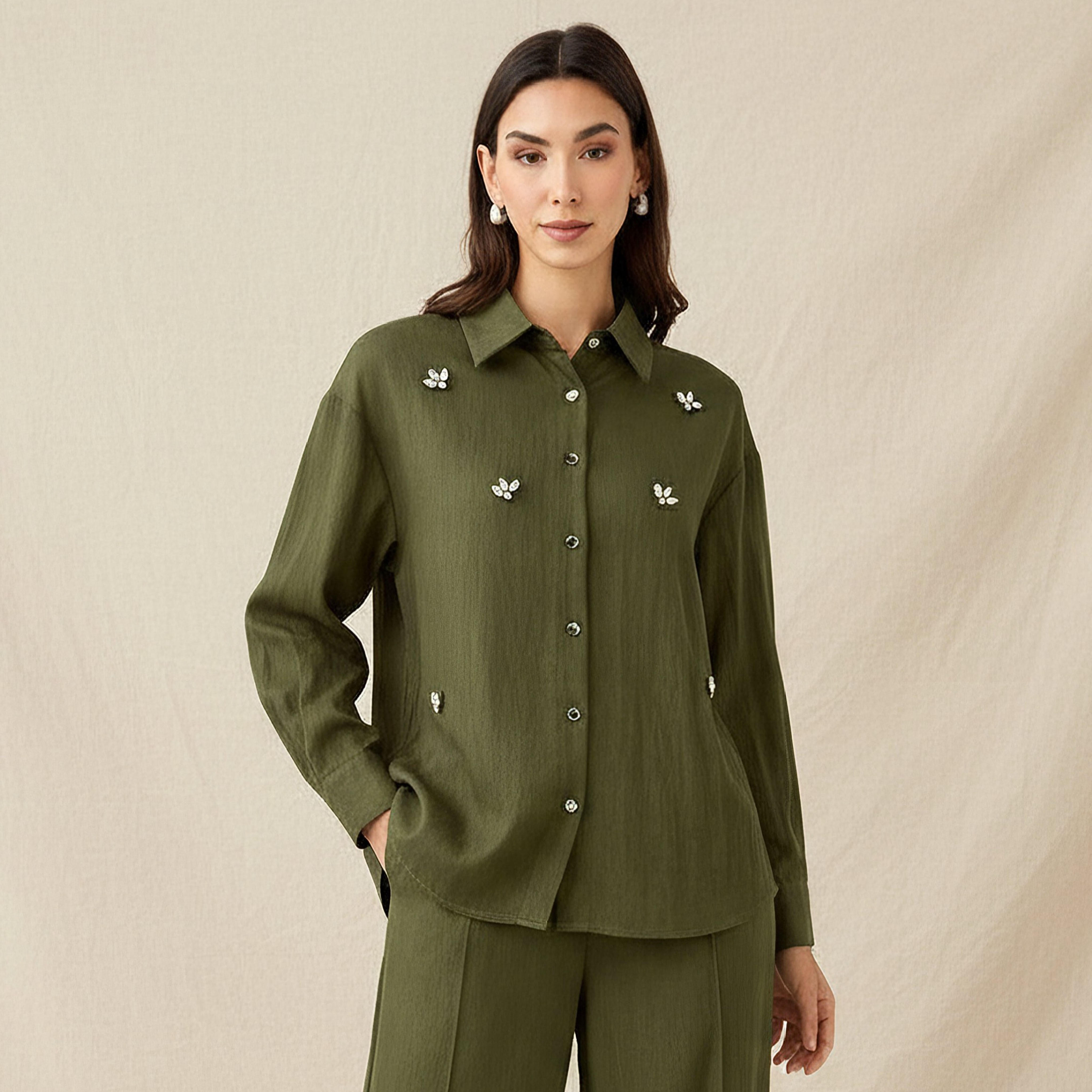 Embellished Shirt with Long Sleeves-women-clothing-shirtsandblouses-shirts-image-1