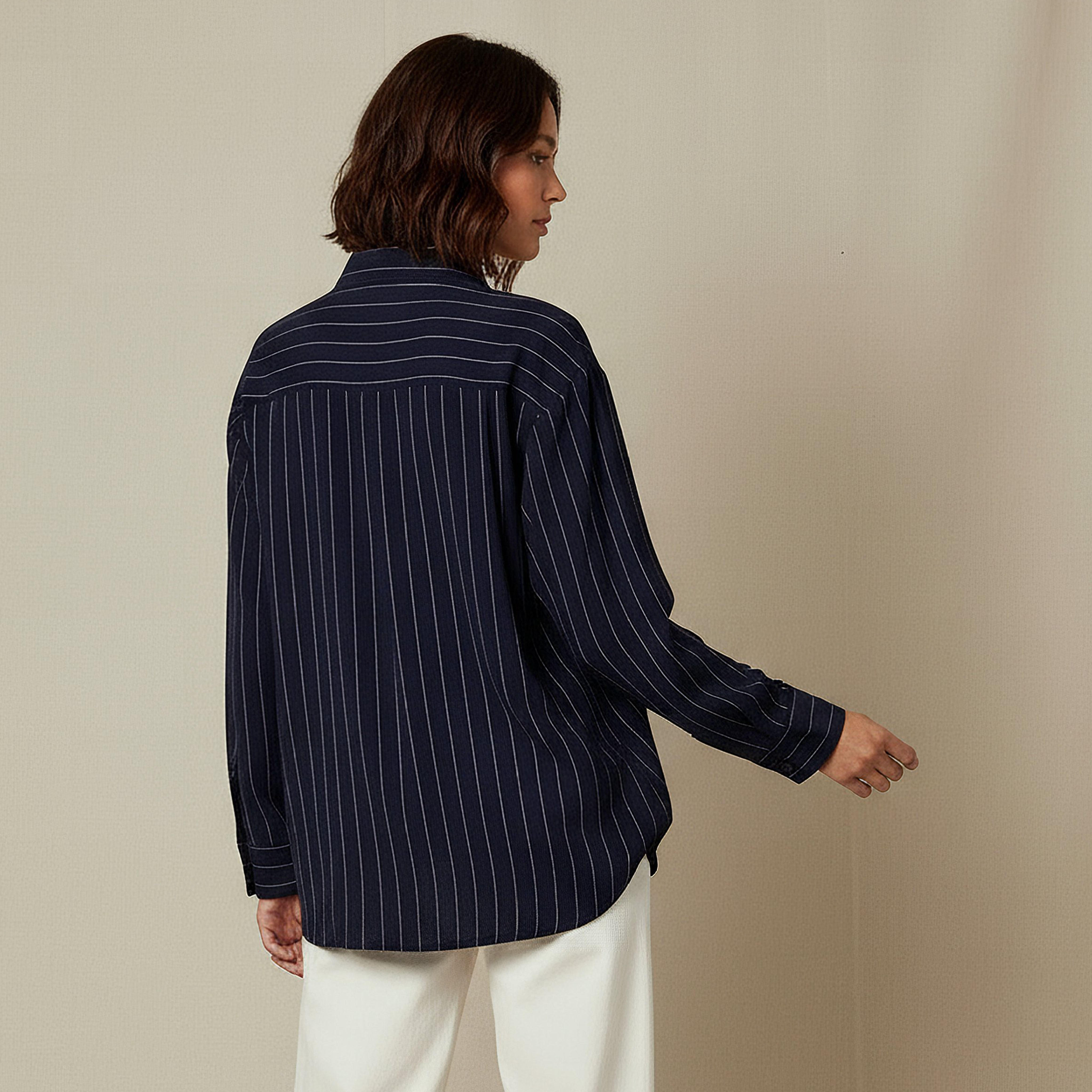 Shirt with Stripes and Long Sleeves-women-clothing-shirtsandblouses-shirts-image-3