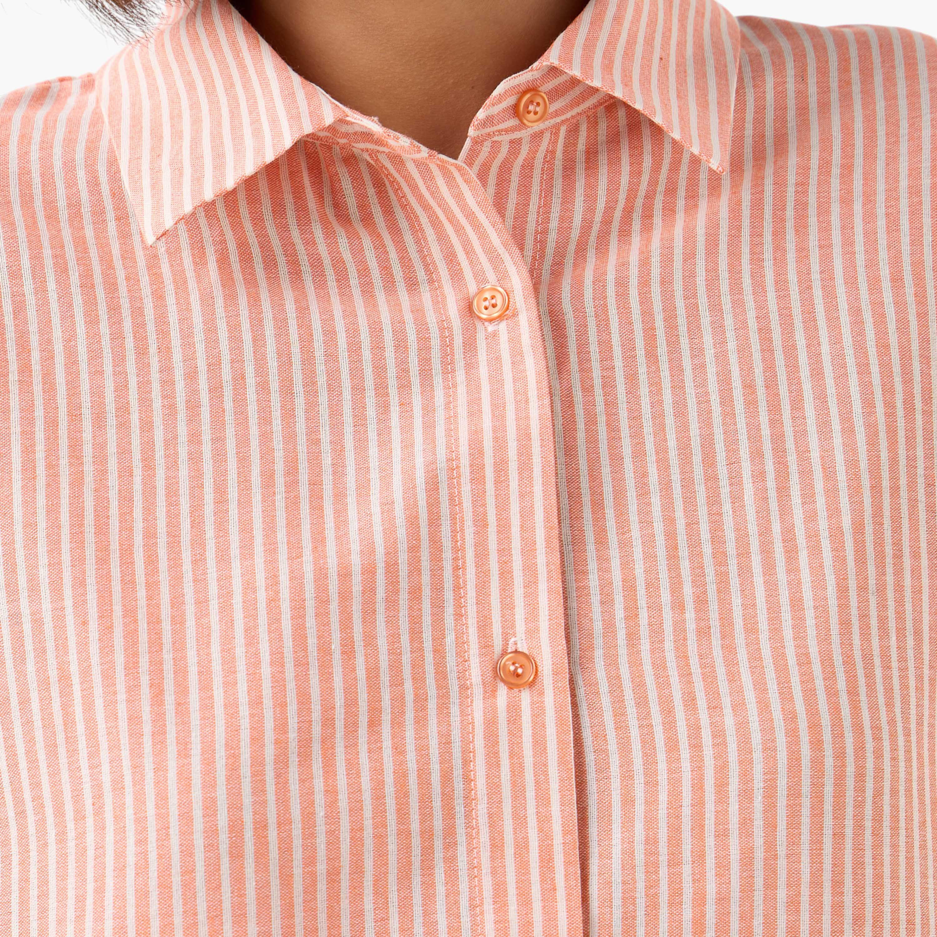 Shirt with Stripes and Long Sleeves-women-clothing-shirtsandblouses-shirts-image-3