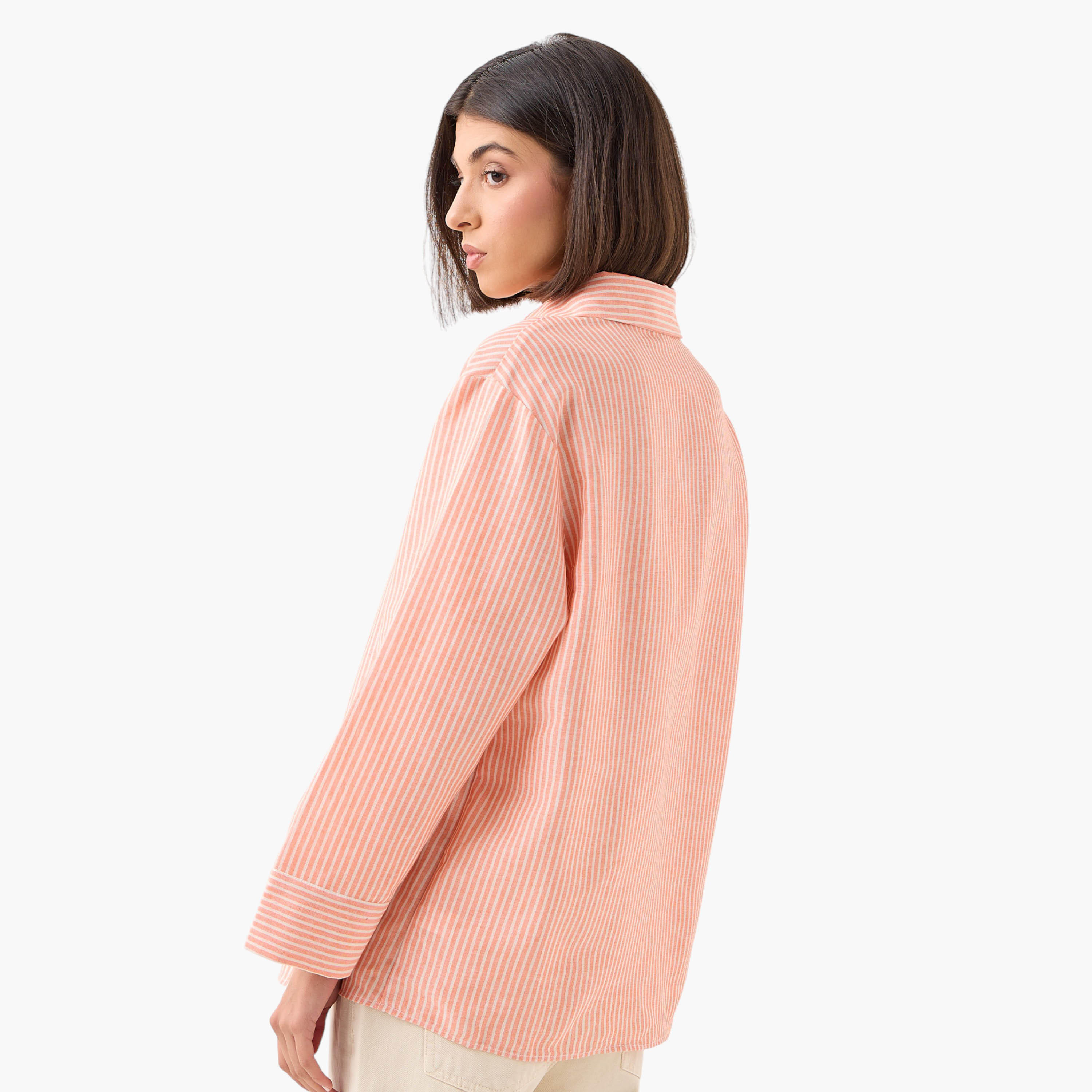 Shirt with Stripes and Long Sleeves-women-clothing-shirtsandblouses-shirts-image-4