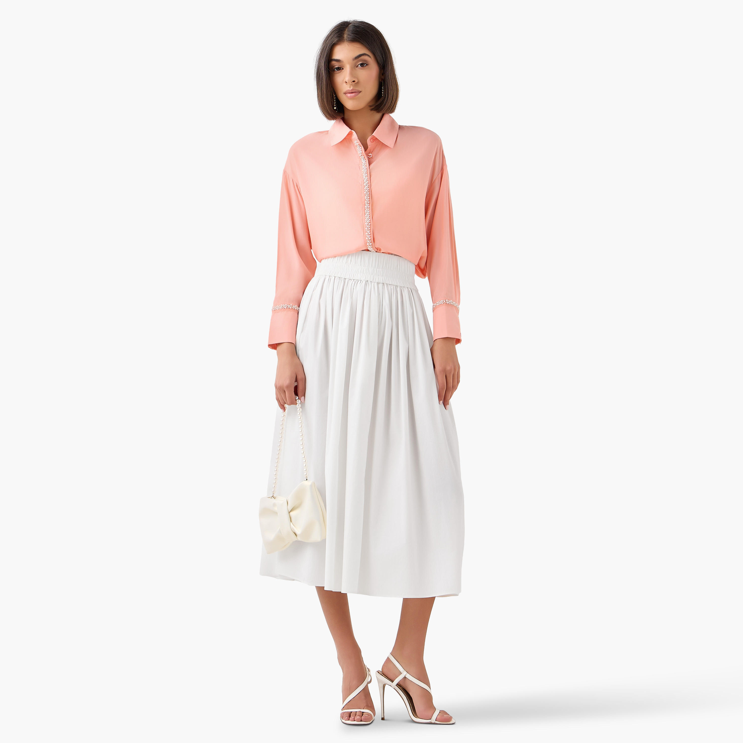 Shirt with Pearl Embellishment and Long Sleeves-women-clothing-shirtsandblouses-shirts-image-2