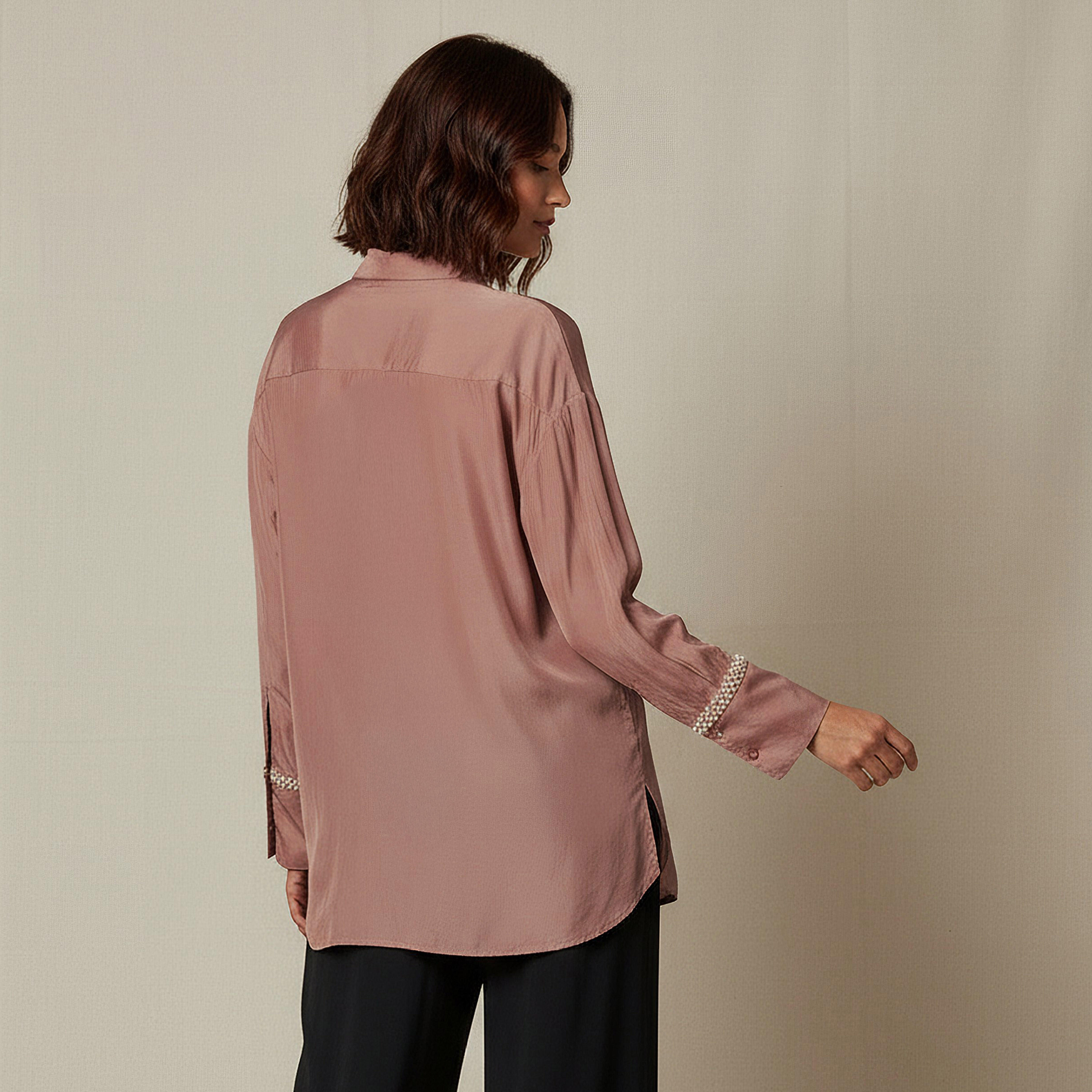 Shirt with Pearl Embellishment and Long Sleeves-women-clothing-shirtsandblouses-shirts-image-3