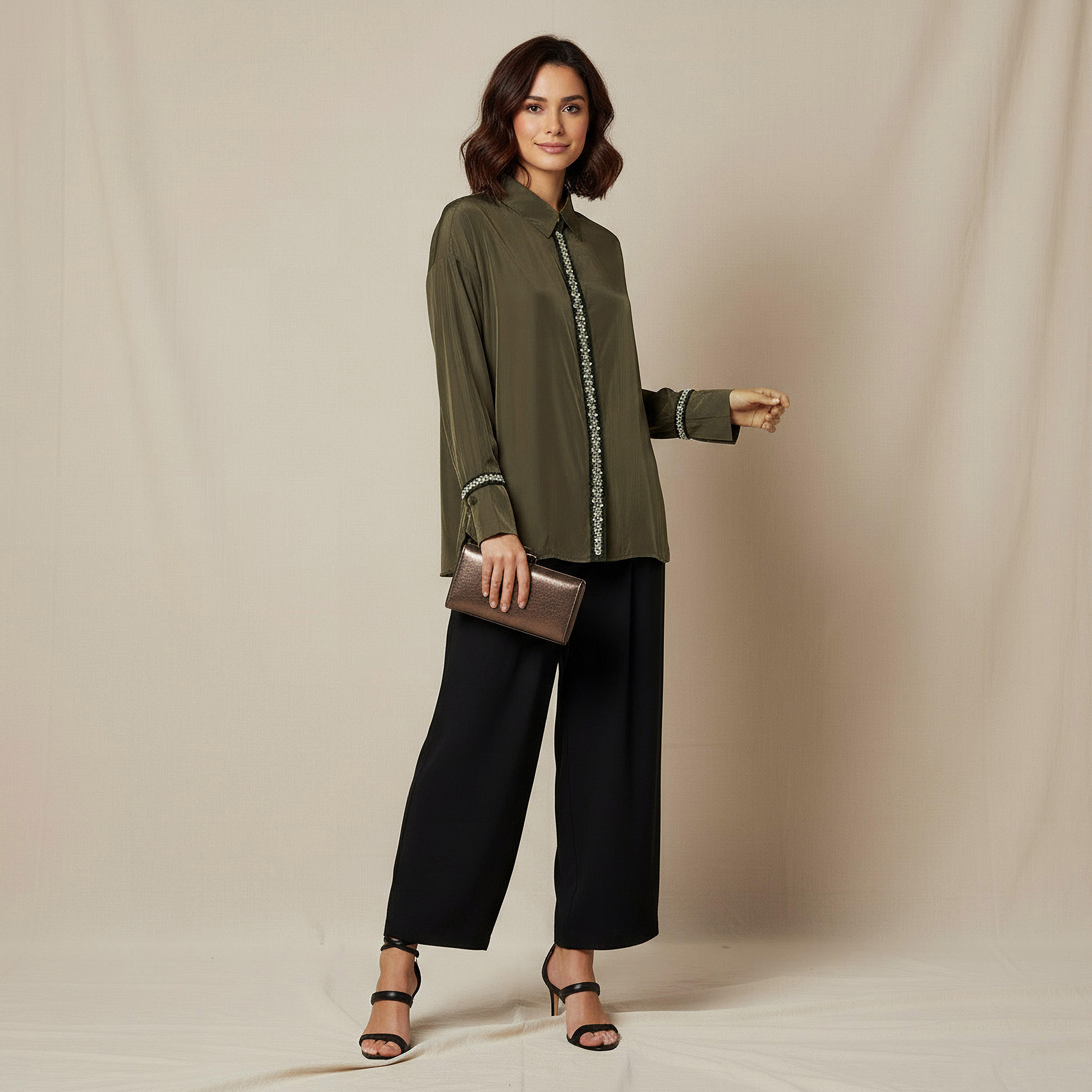 Shirt with Pearl Embellishment and Long Sleeves-women-clothing-shirtsandblouses-shirts-image-2