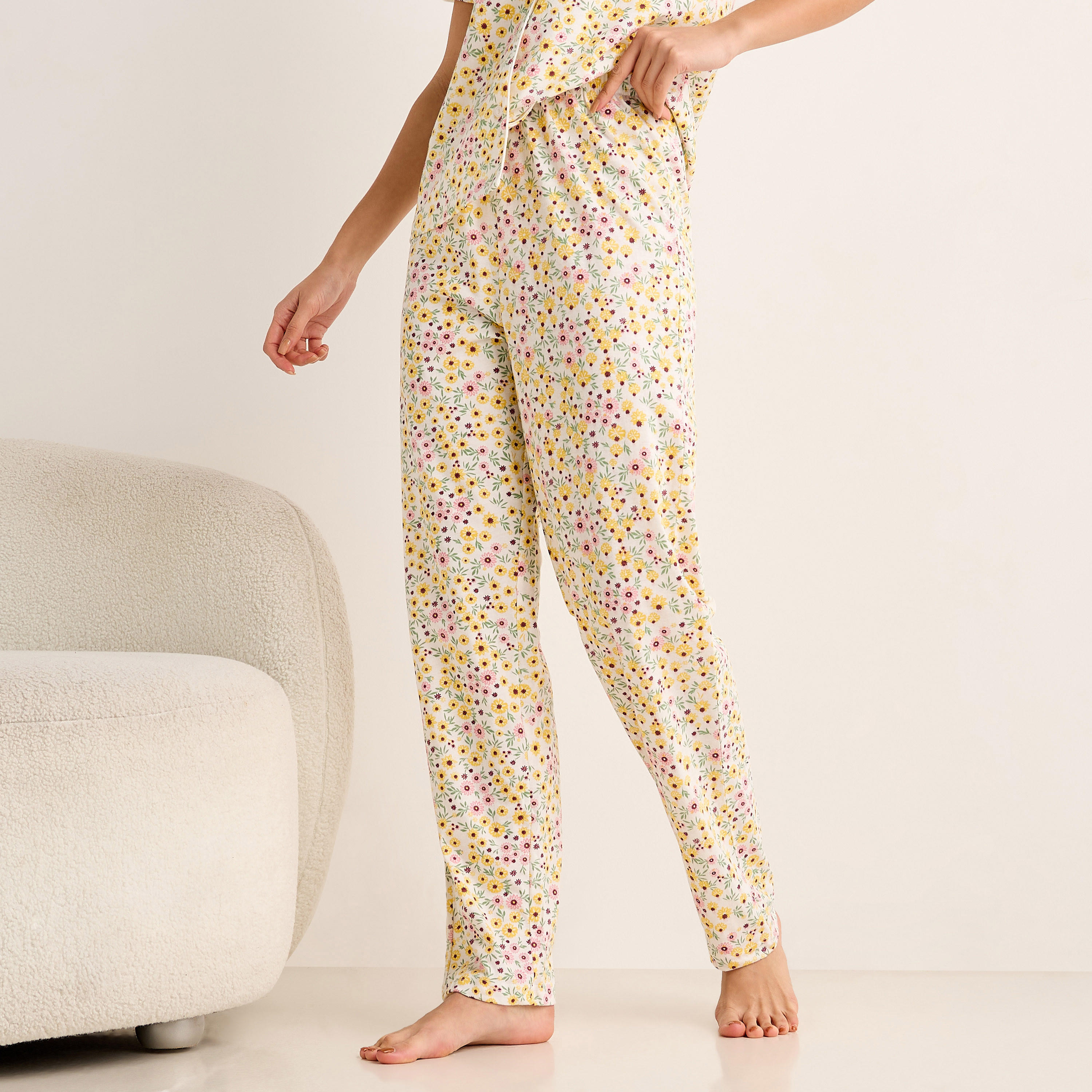 Pyjama Set Button-Down Shirt and Pants-women-clothing-nightwear-pyjamas-longsets-image-3
