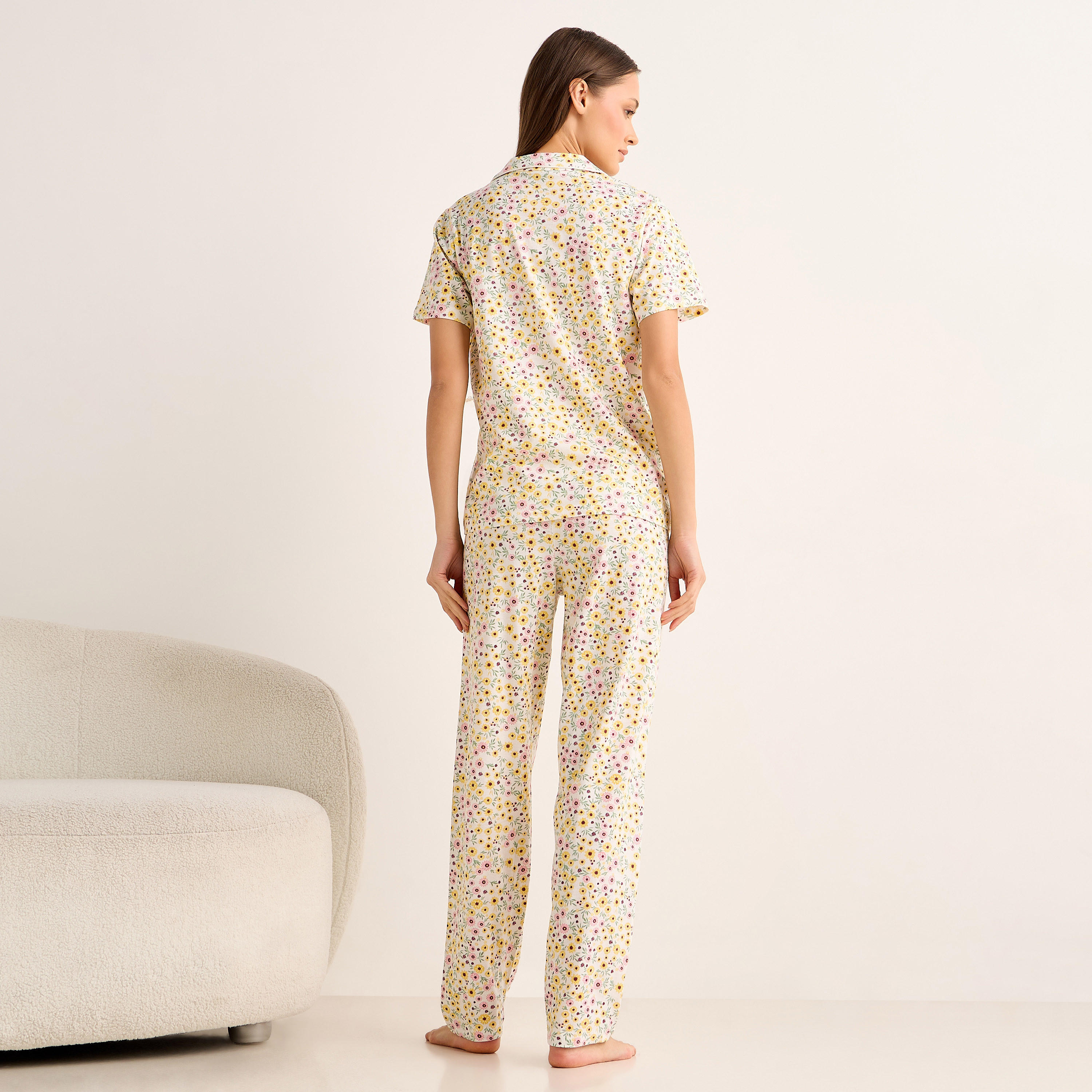 Pyjama Set Button-Down Shirt and Pants-women-clothing-nightwear-pyjamas-longsets-image-4