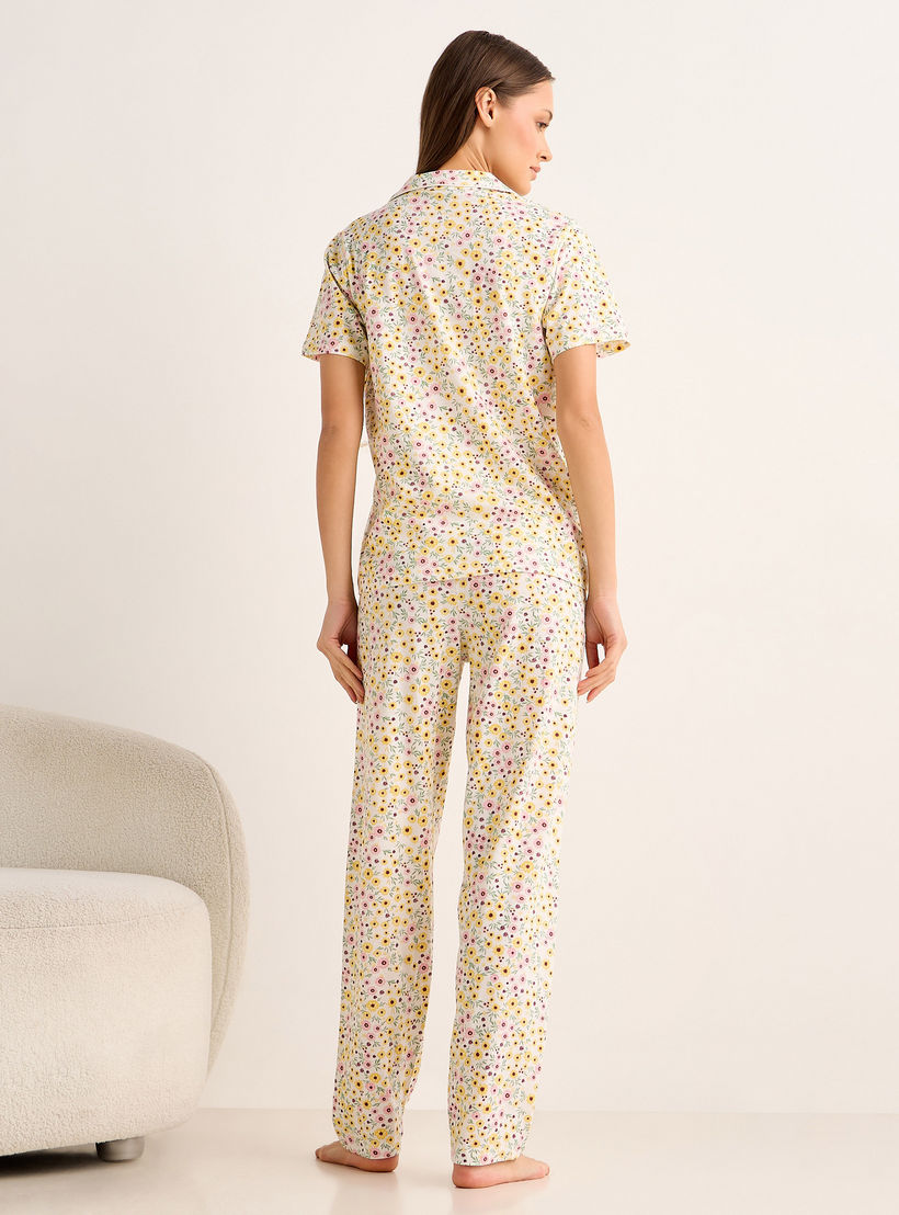 Pyjama Set Button-Down Shirt and Pants-women-clothing-nightwear-pyjamas-longsets-image-4