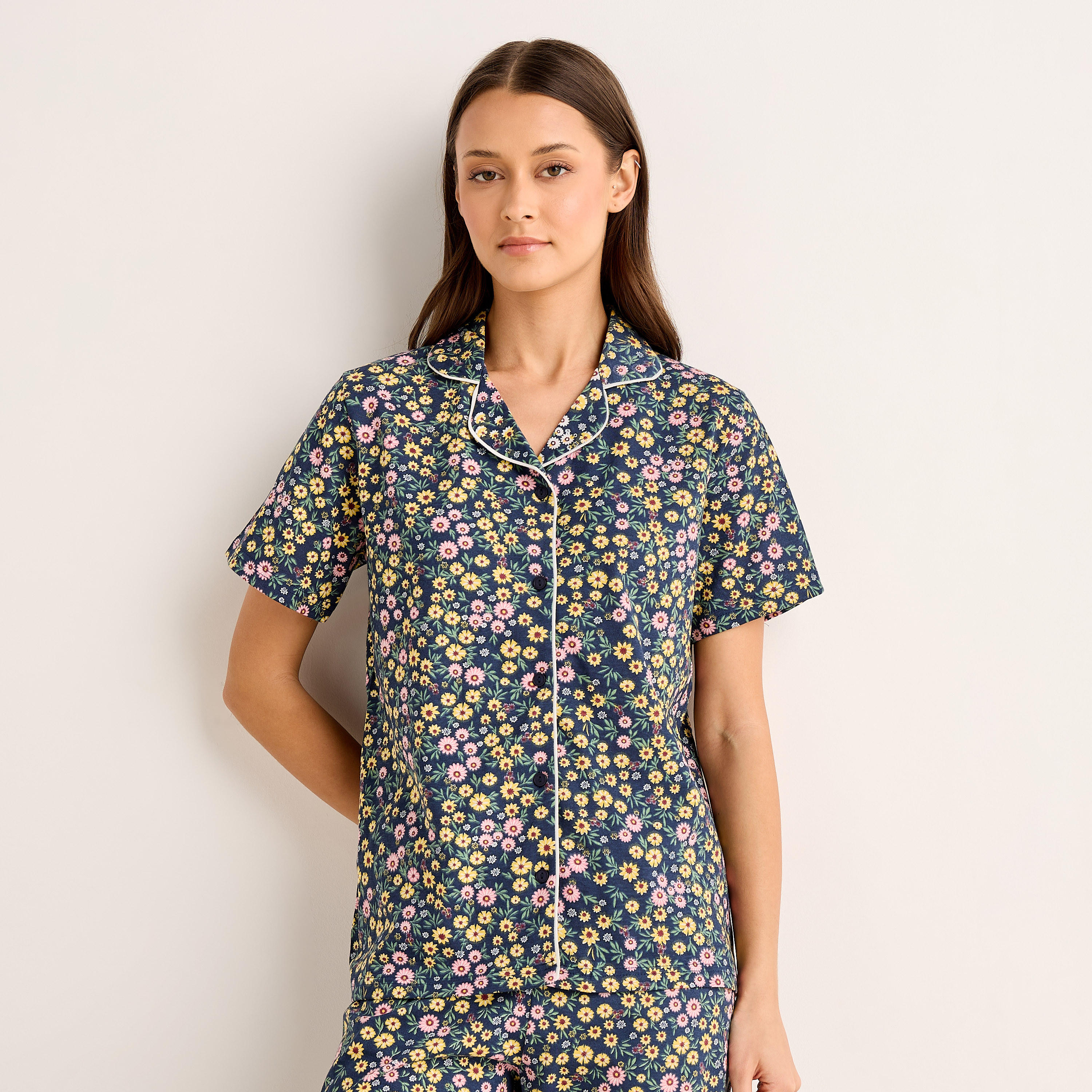 Pyjama Set Button-Down Shirt and Pants-women-clothing-nightwear-pyjamas-longsets-image-2