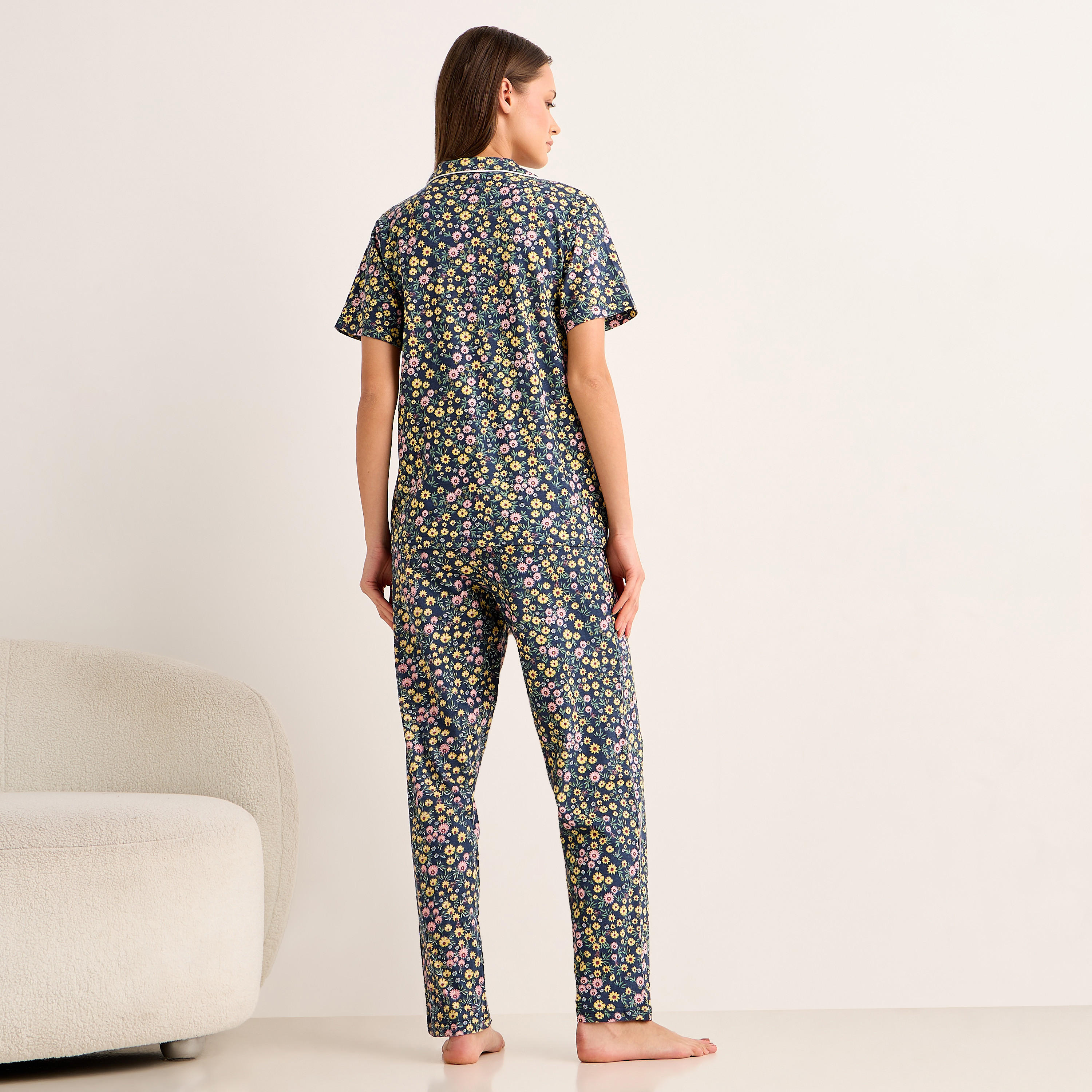 Pyjama Set Button-Down Shirt and Pants-women-clothing-nightwear-pyjamas-longsets-image-4
