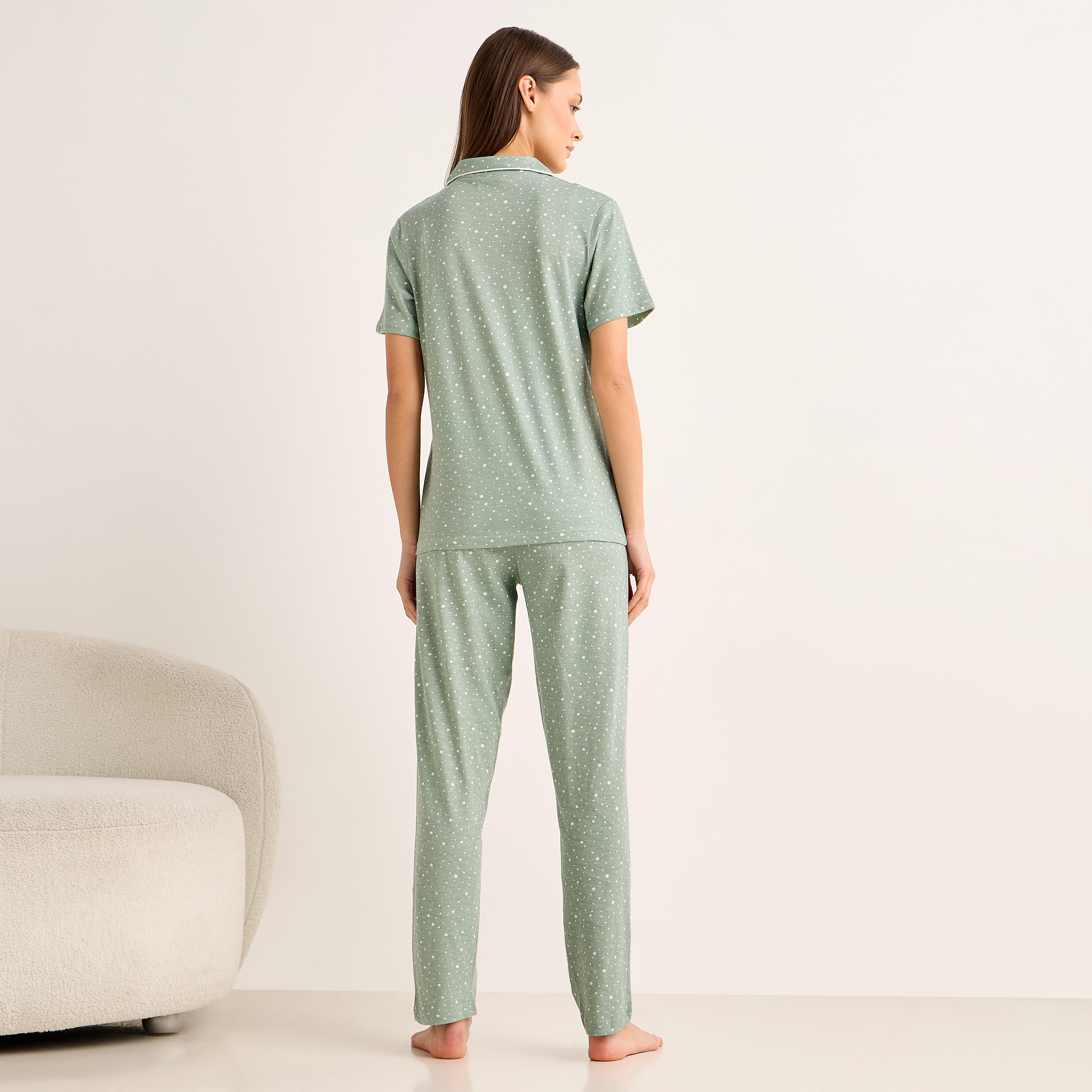 Pyjama Set Button-Down Shirt and Pants-women-clothing-nightwear-pyjamas-longsets-image-4