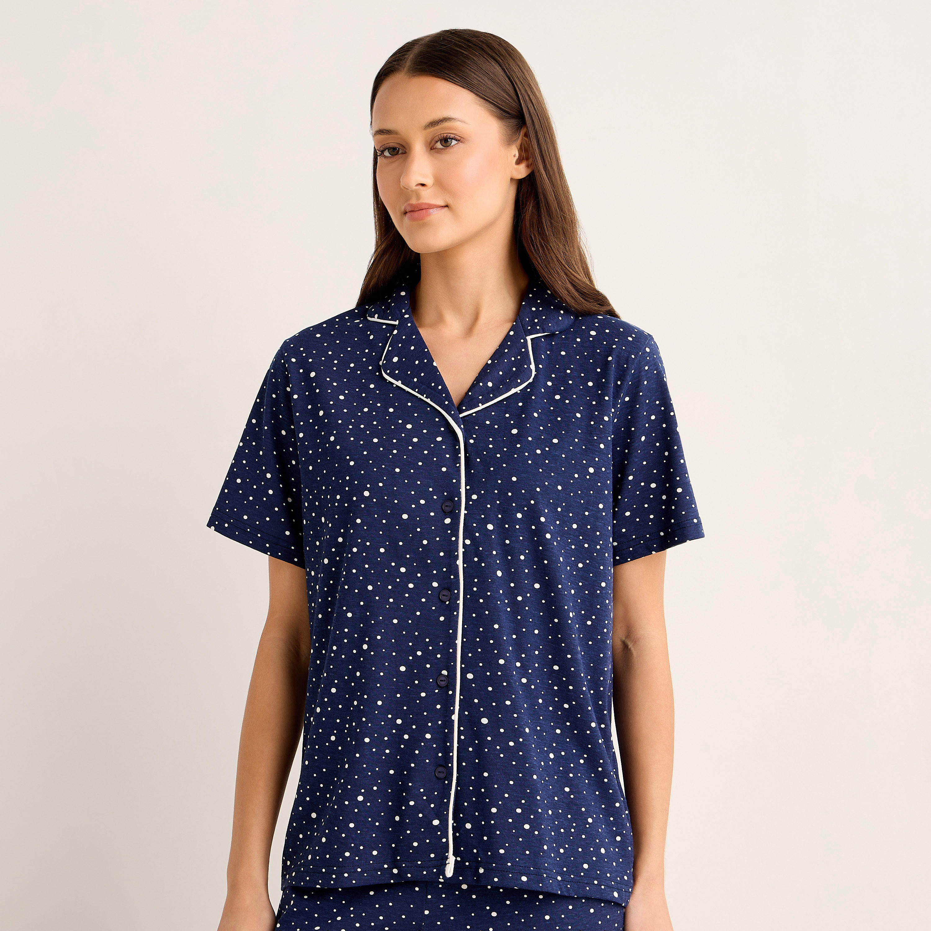 Pyjama Set Button-Down Shirt and Pants-women-clothing-nightwear-pyjamas-longsets-image-2