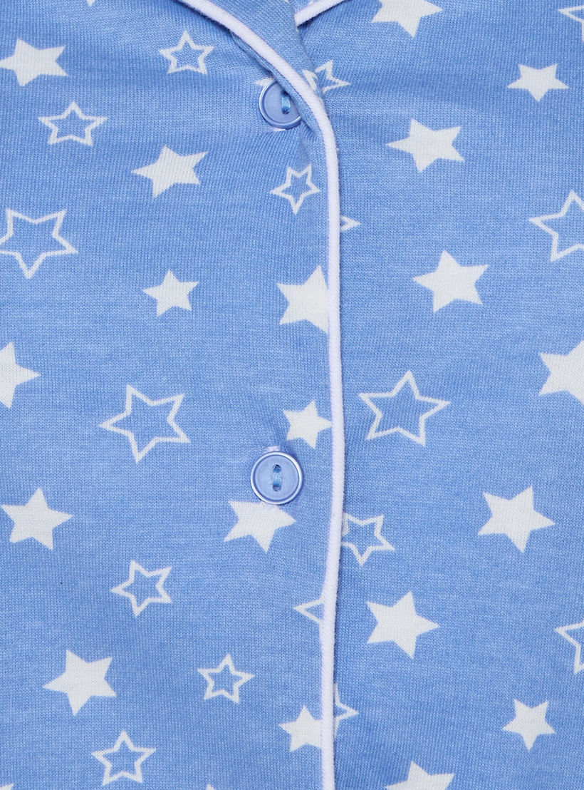 طقم بيجامة قميص وبنطلون-women-clothing-nightwear-pyjamas-longsets-image-6