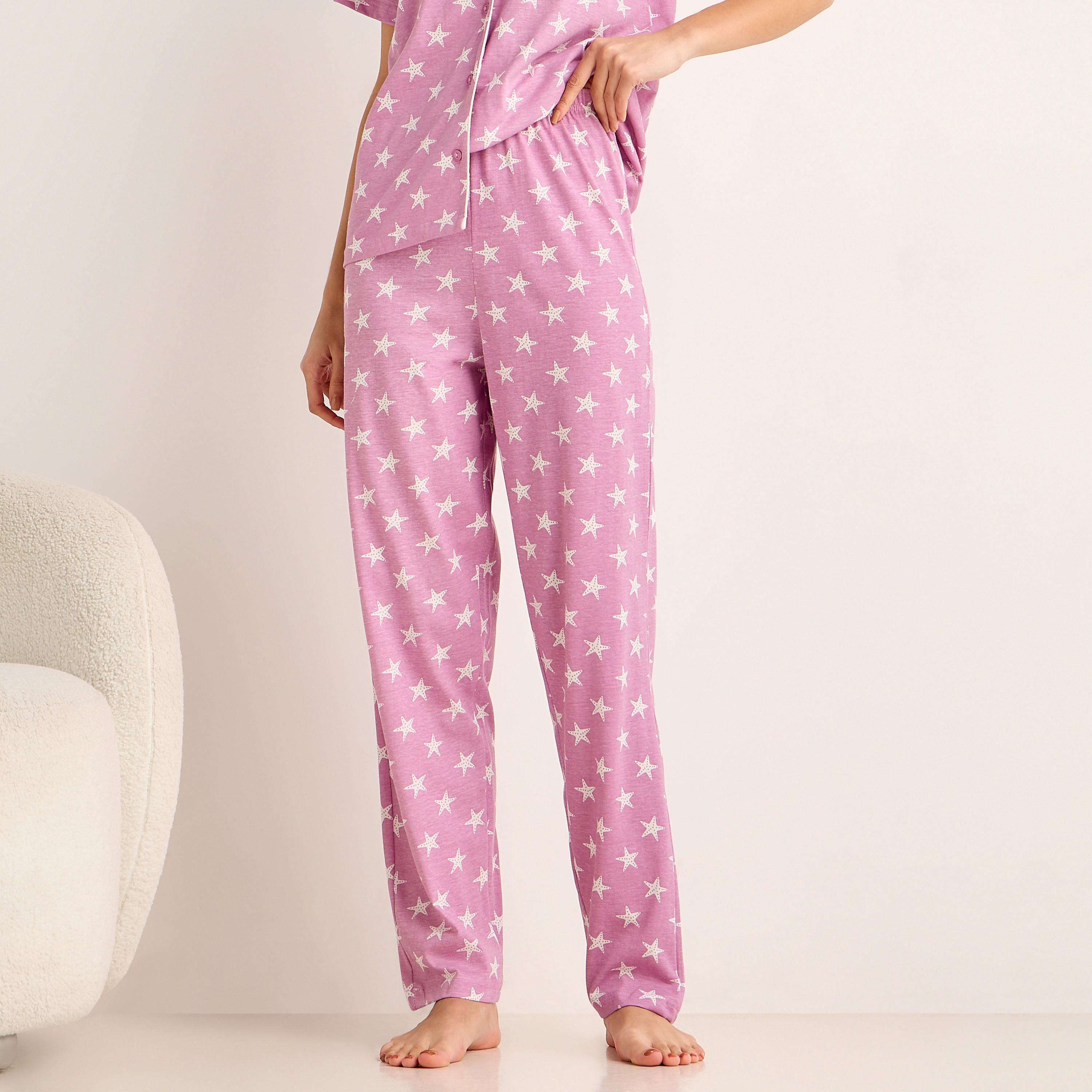 Pyjama Set Button-Down Shirt and Pants-women-clothing-nightwear-pyjamas-longsets-image-3