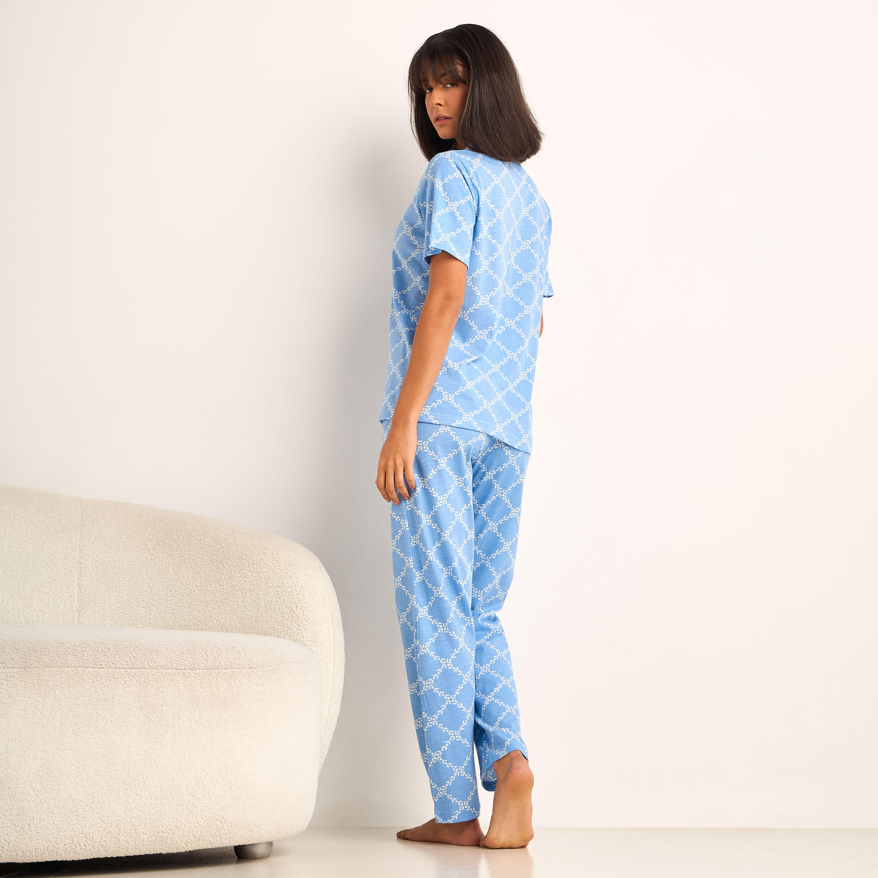 Pyjama Set Button-Down Shirt and Pants-women-clothing-nightwear-pyjamas-longsets-image-4