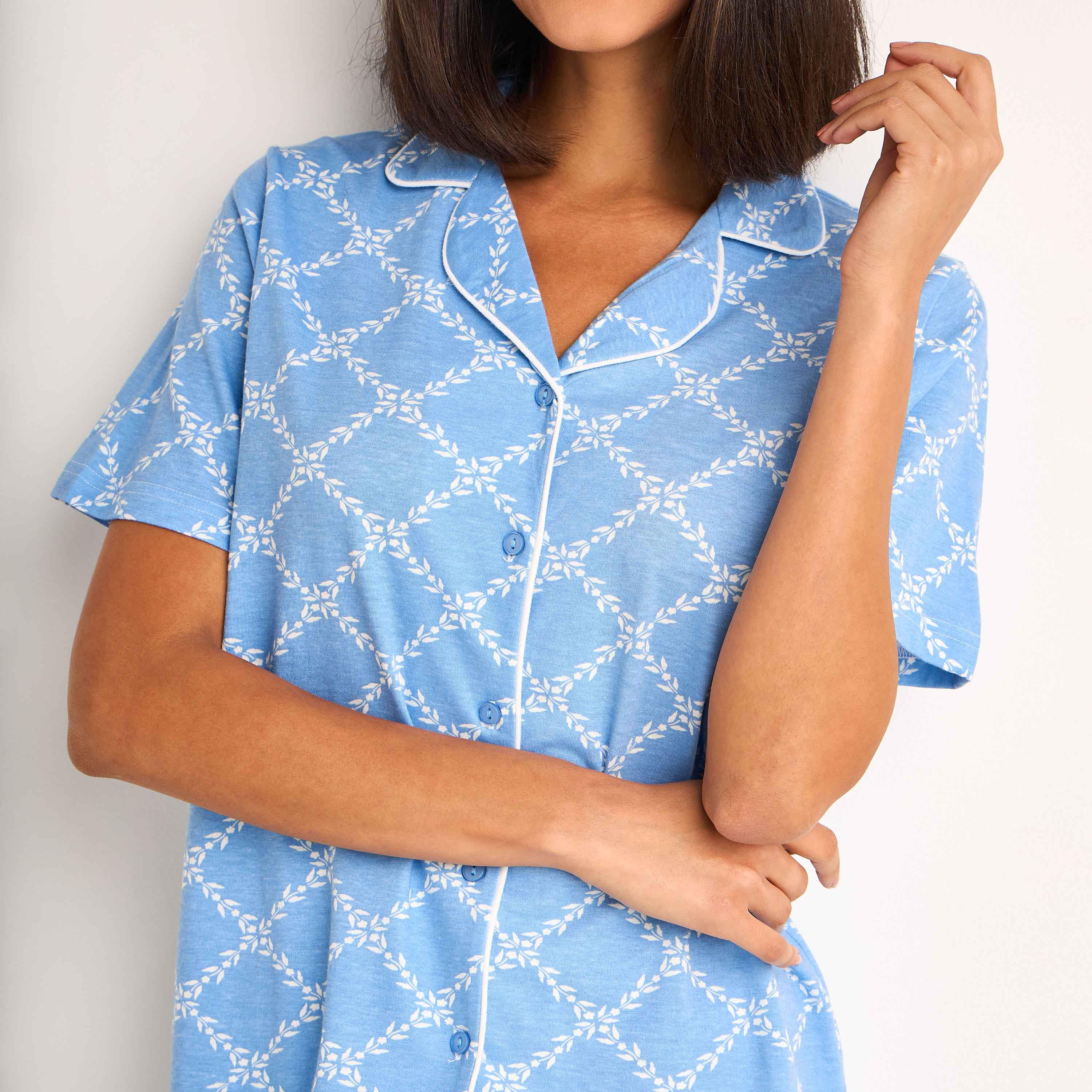 Pyjama Set Button-Down Shirt and Pants-women-clothing-nightwear-pyjamas-longsets-image-5