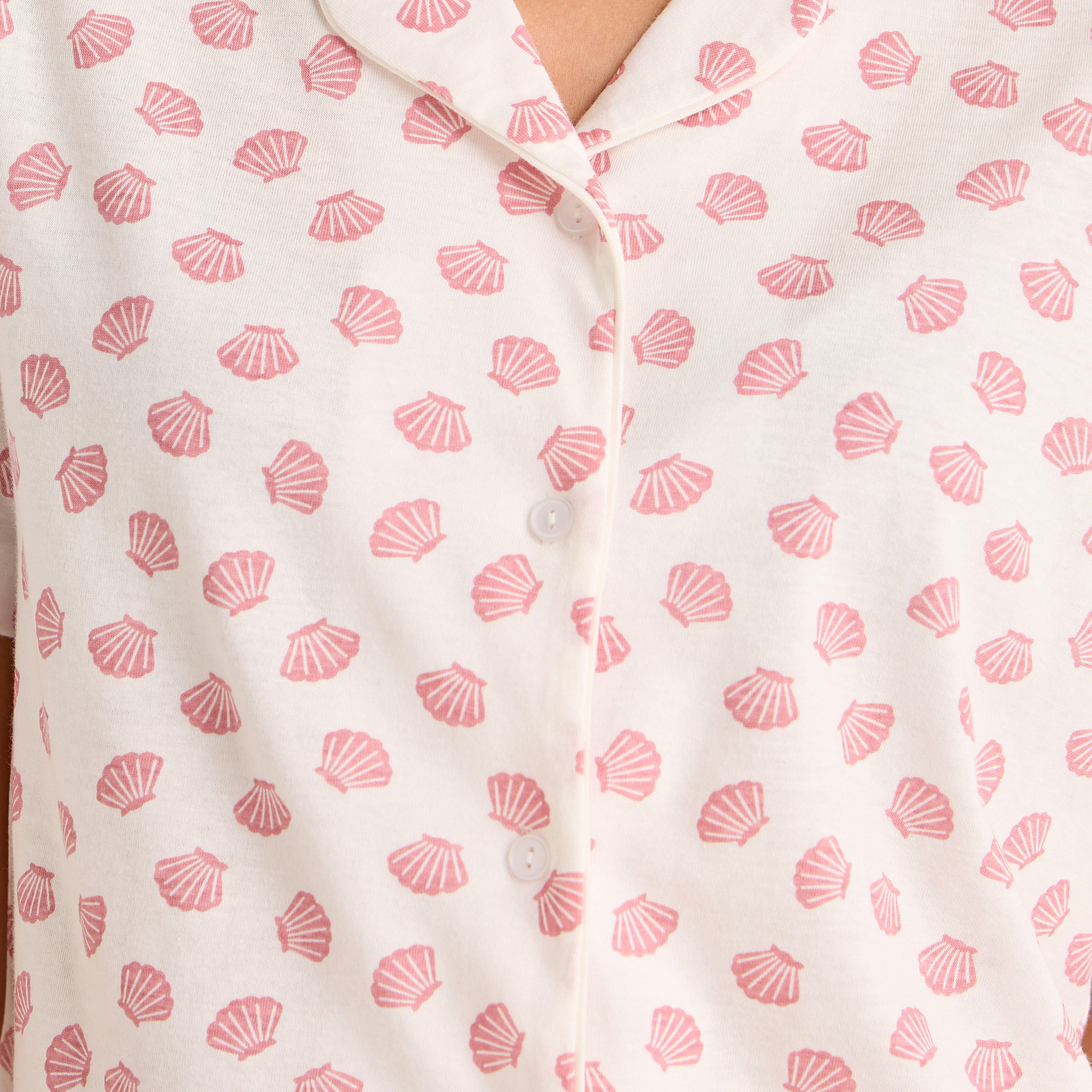 طقم بيجامة قميص وبنطلون-women-clothing-nightwear-pyjamas-longsets-image-1