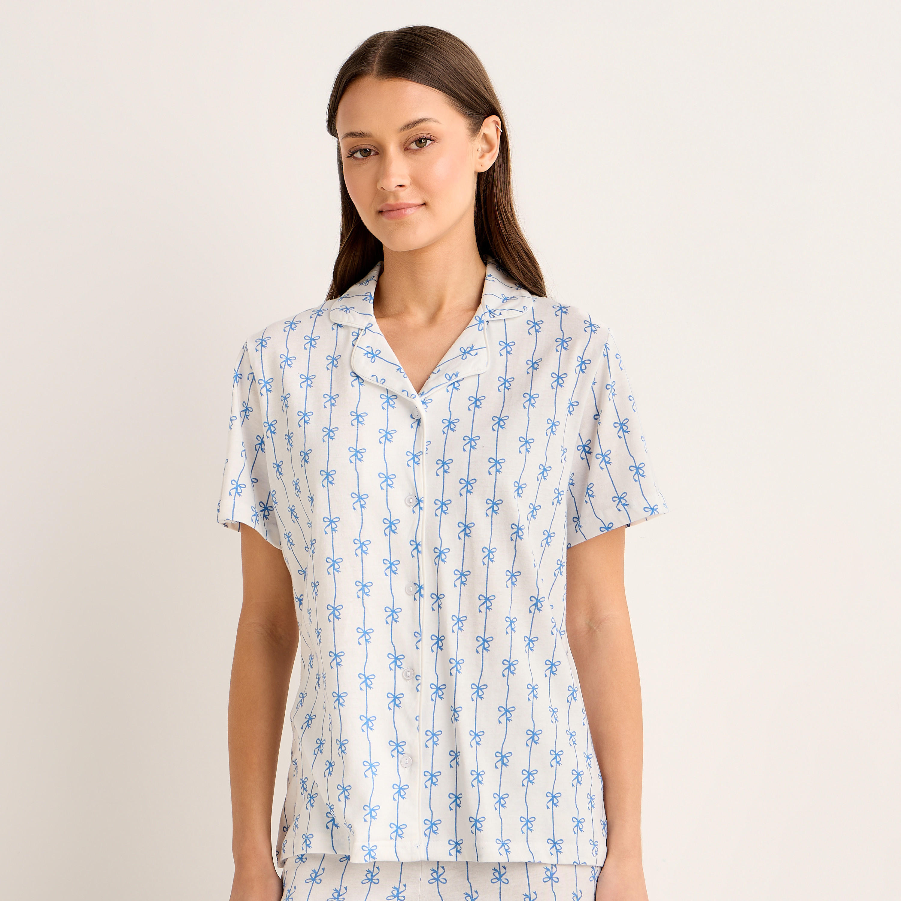 Pyjama Set Button-Down Shirt and Pants-women-clothing-nightwear-pyjamas-longsets-image-2