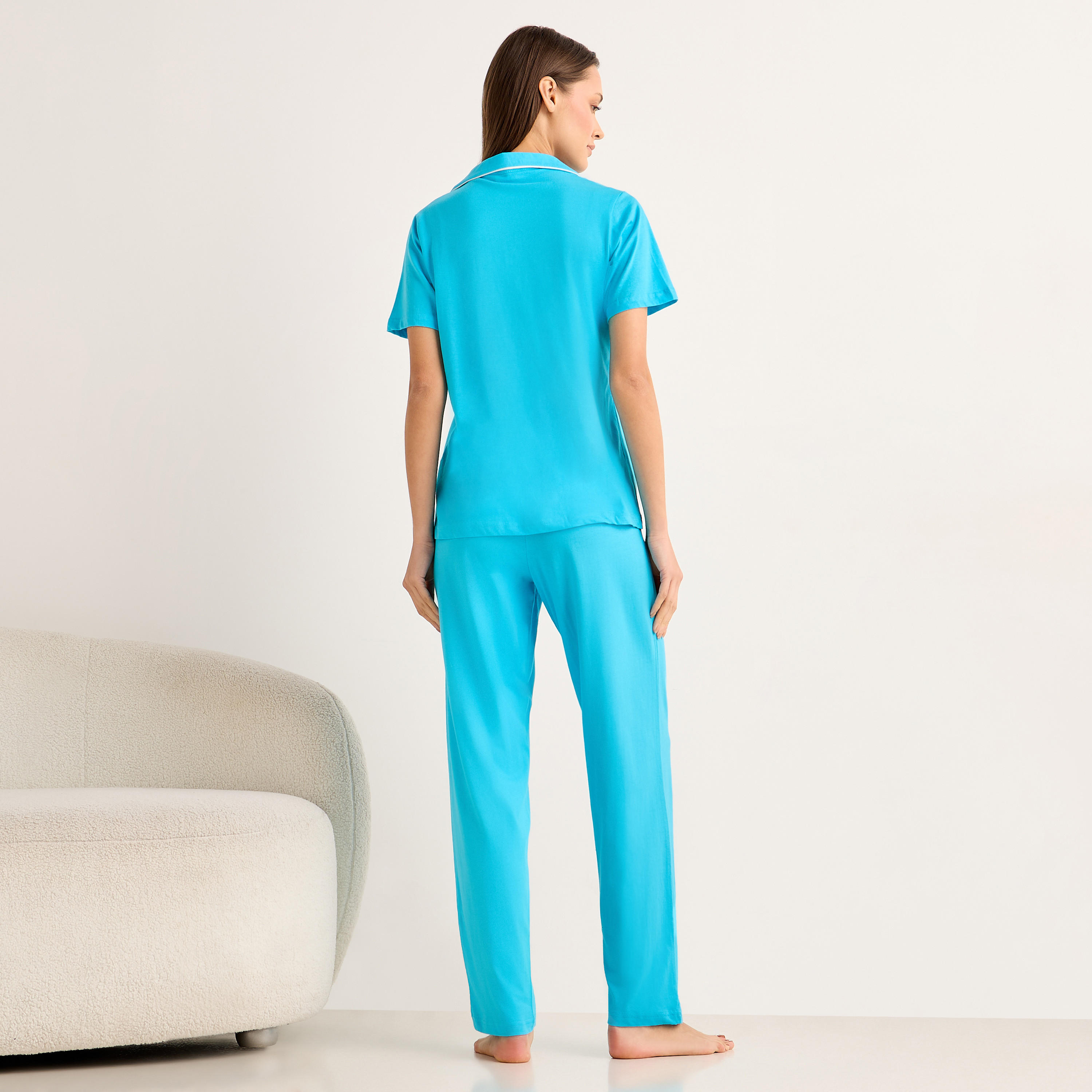 Pyjama Set Button-Down Shirt and Pants-women-clothing-nightwear-pyjamas-longsets-image-4