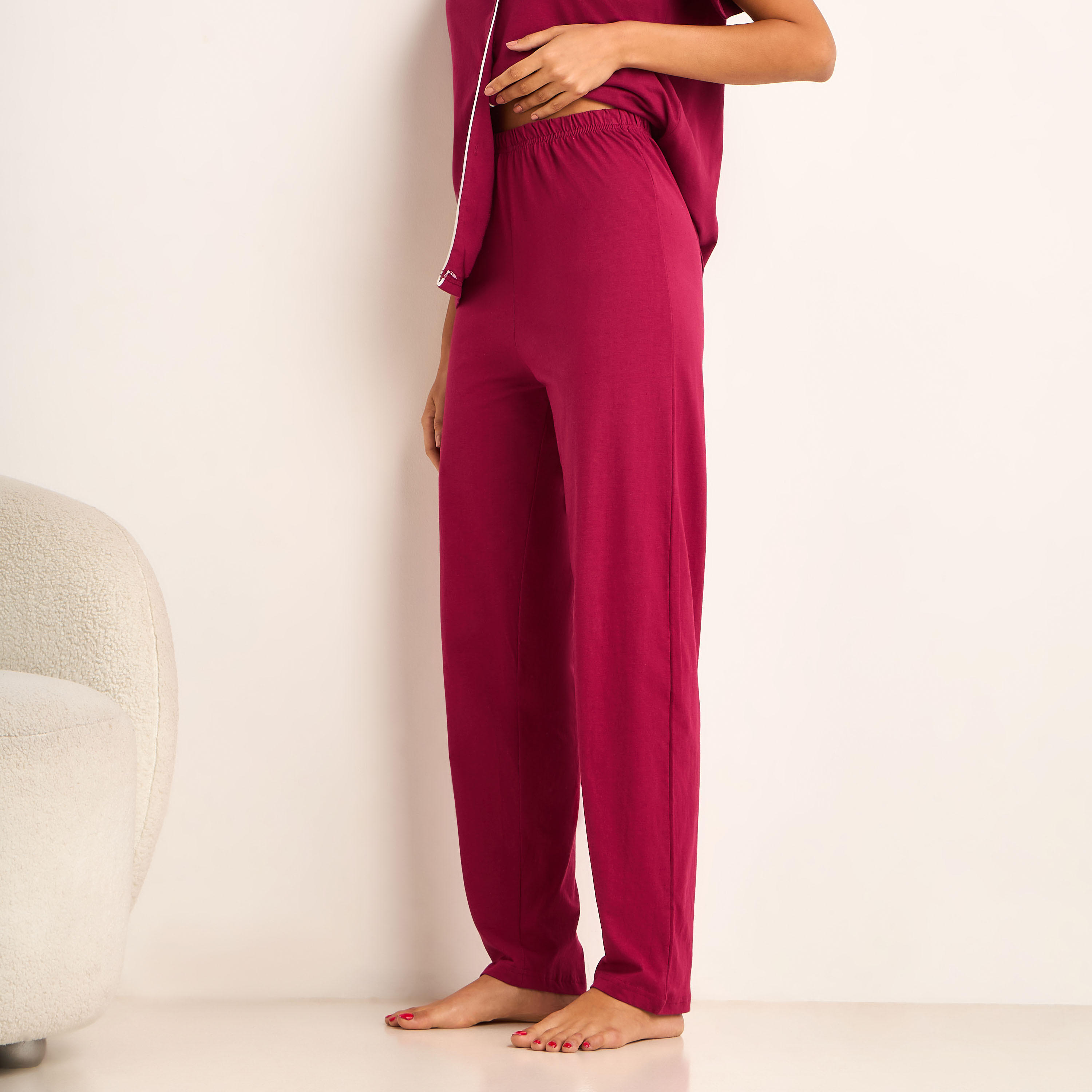 Pyjama Set Button-Down Shirt and Pants-women-clothing-nightwear-pyjamas-longsets-image-3