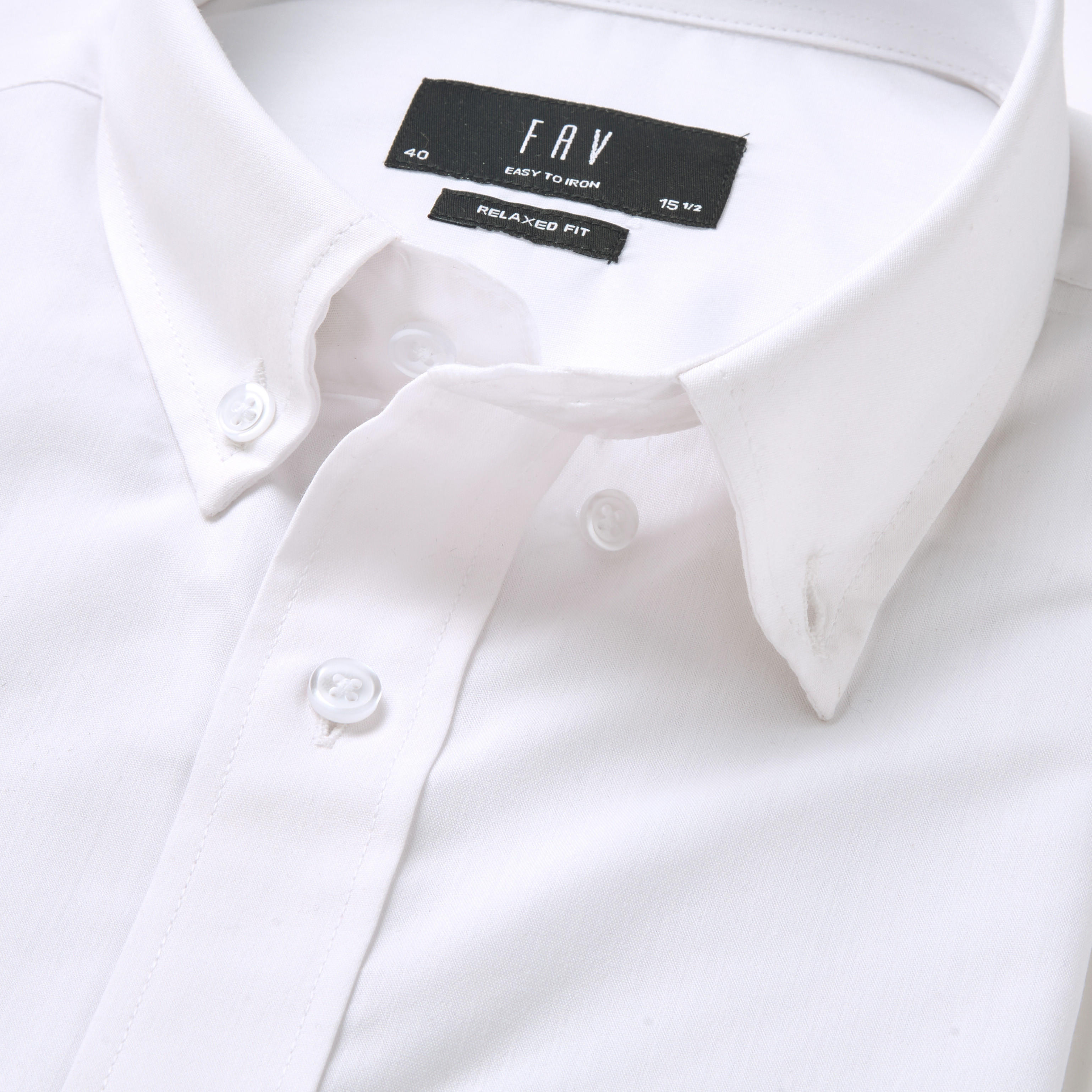 قميص بقصّة عادية وياقة عادية وأكمام قصيرة وأزرار للرجال-men-clothing-shirts-image-2