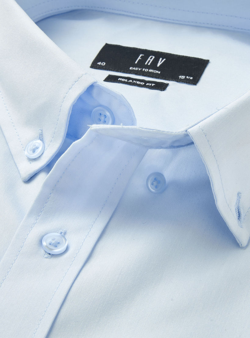 Men Regular Fit Button Down Collar Short Sleeve Shirt-men-clothing-shirts-image-2