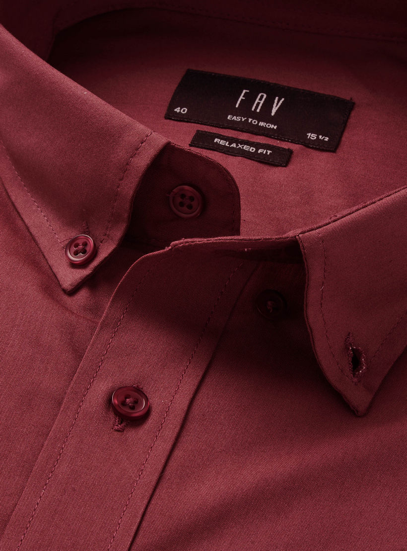 Men Regular Fit Button Down Collar Short Sleeve Shirt-men-clothing-shirts-image-2