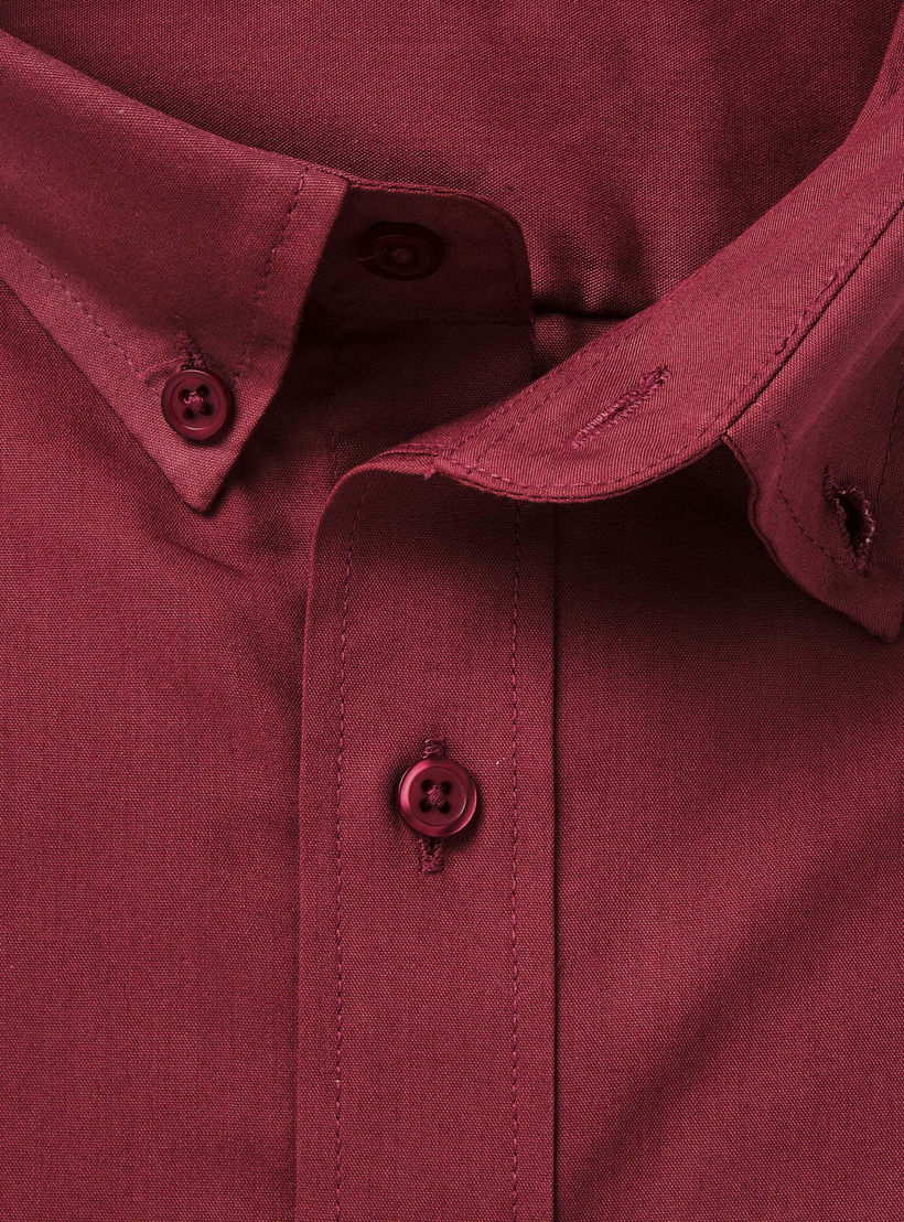 Men Regular Fit Button Down Collar Short Sleeve Shirt-men-clothing-shirts-image-6