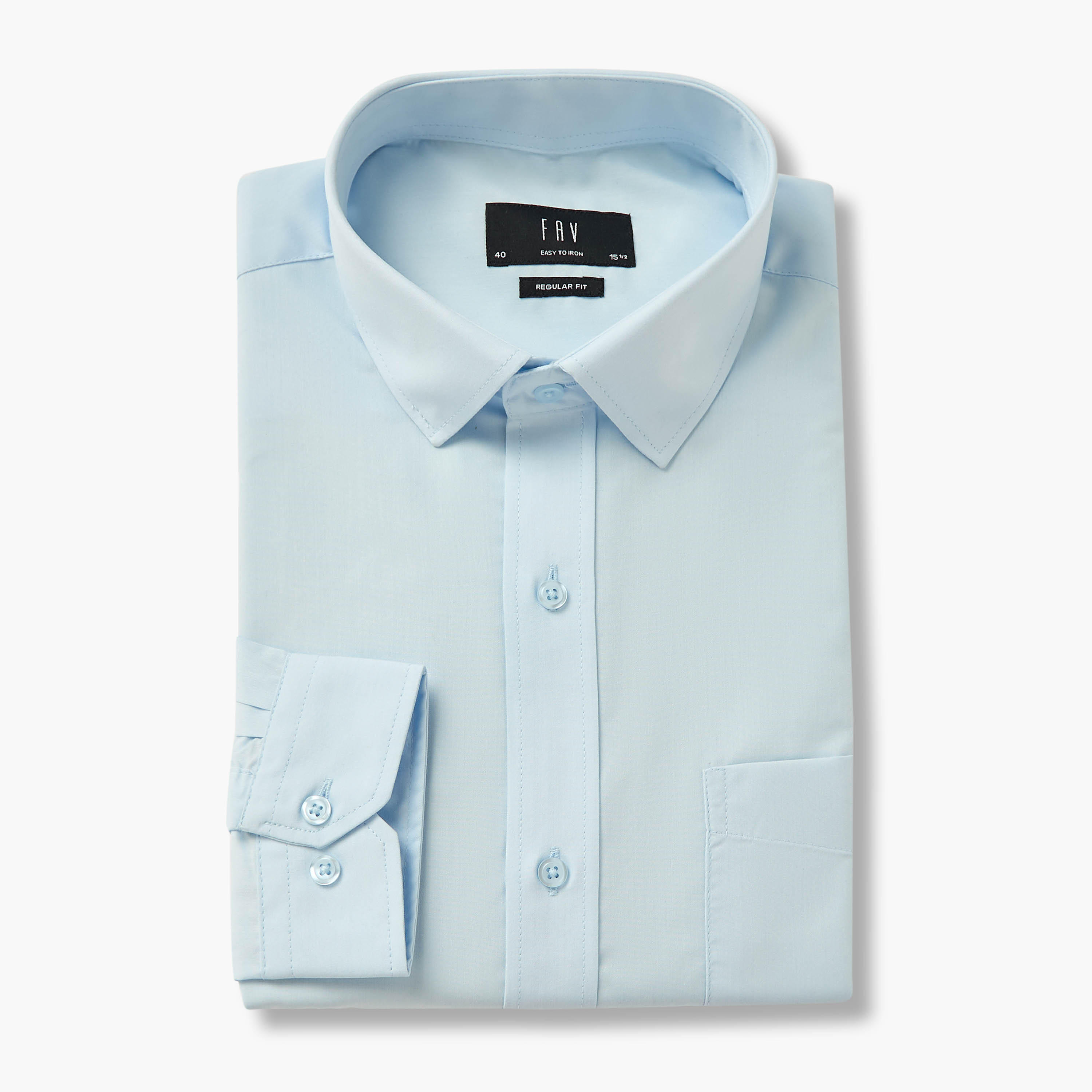 Men Regular Fit Collared Long Sleeves Shirt - Set of 2-men-clothing-shirts-image-3