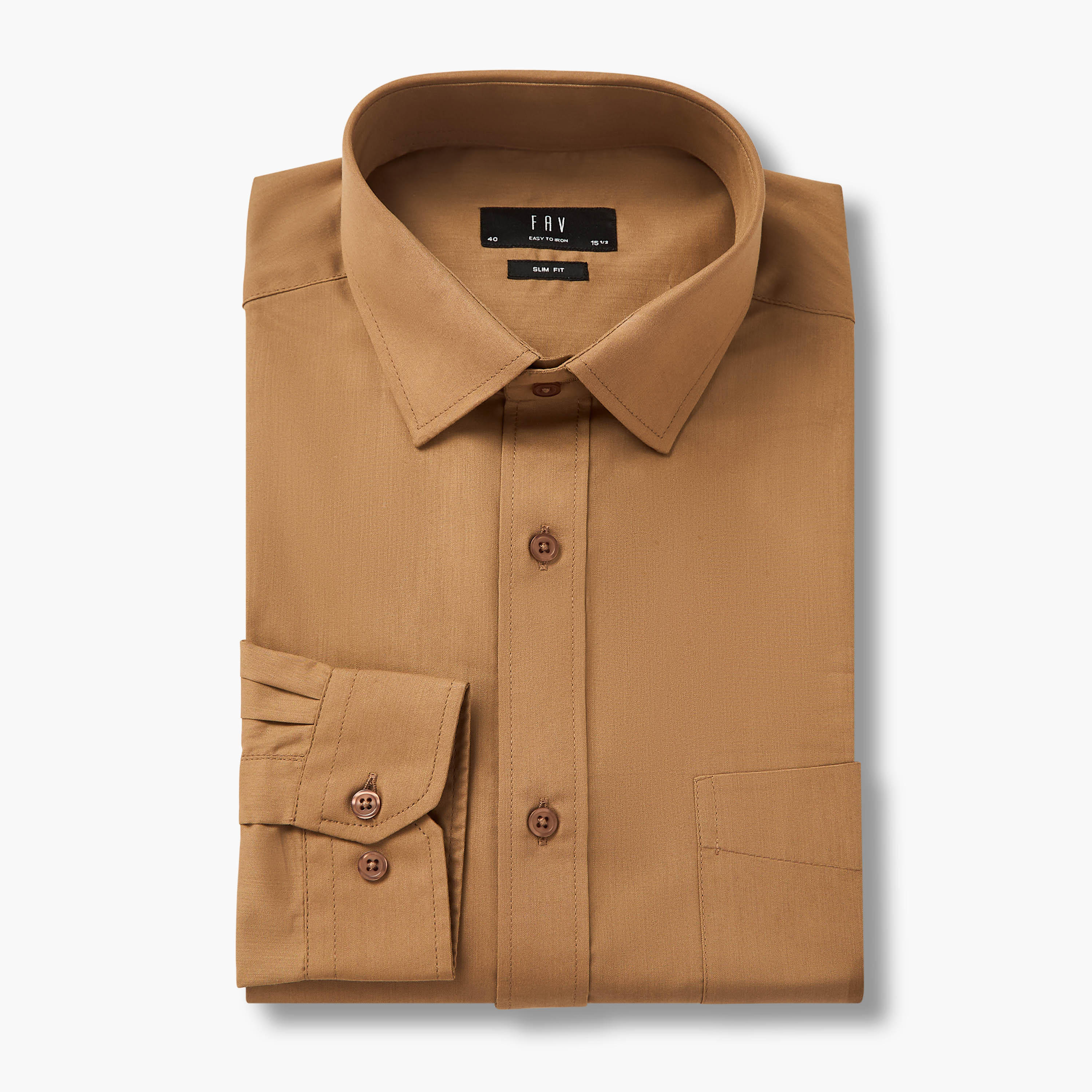 Set of 2 - Men Slim Fit Collared Long Sleeves Shirt-men-clothing-shirts-image-3