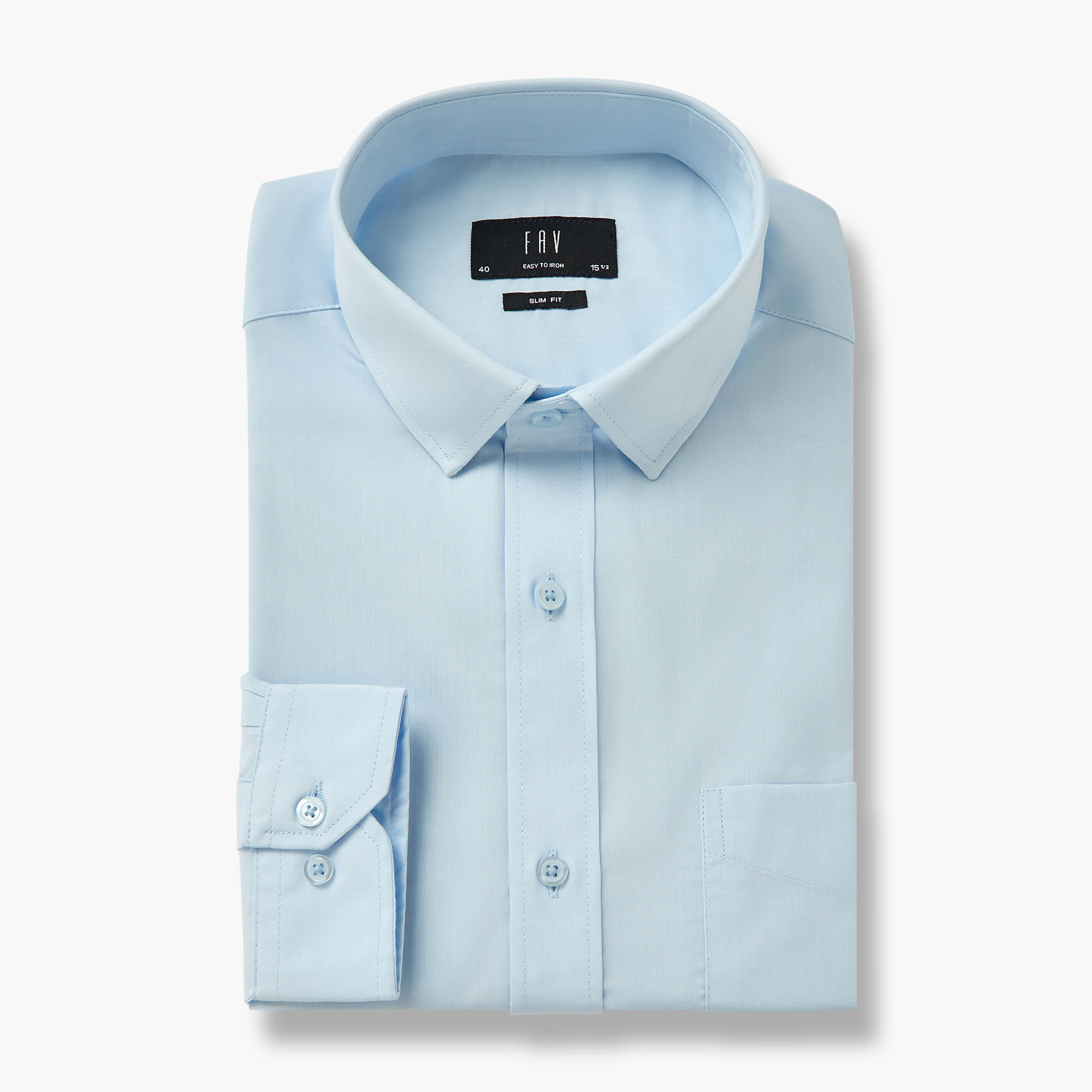 Set of 2 - Men Slim Fit Collared Long Sleeves Shirt-men-clothing-shirts-image-2